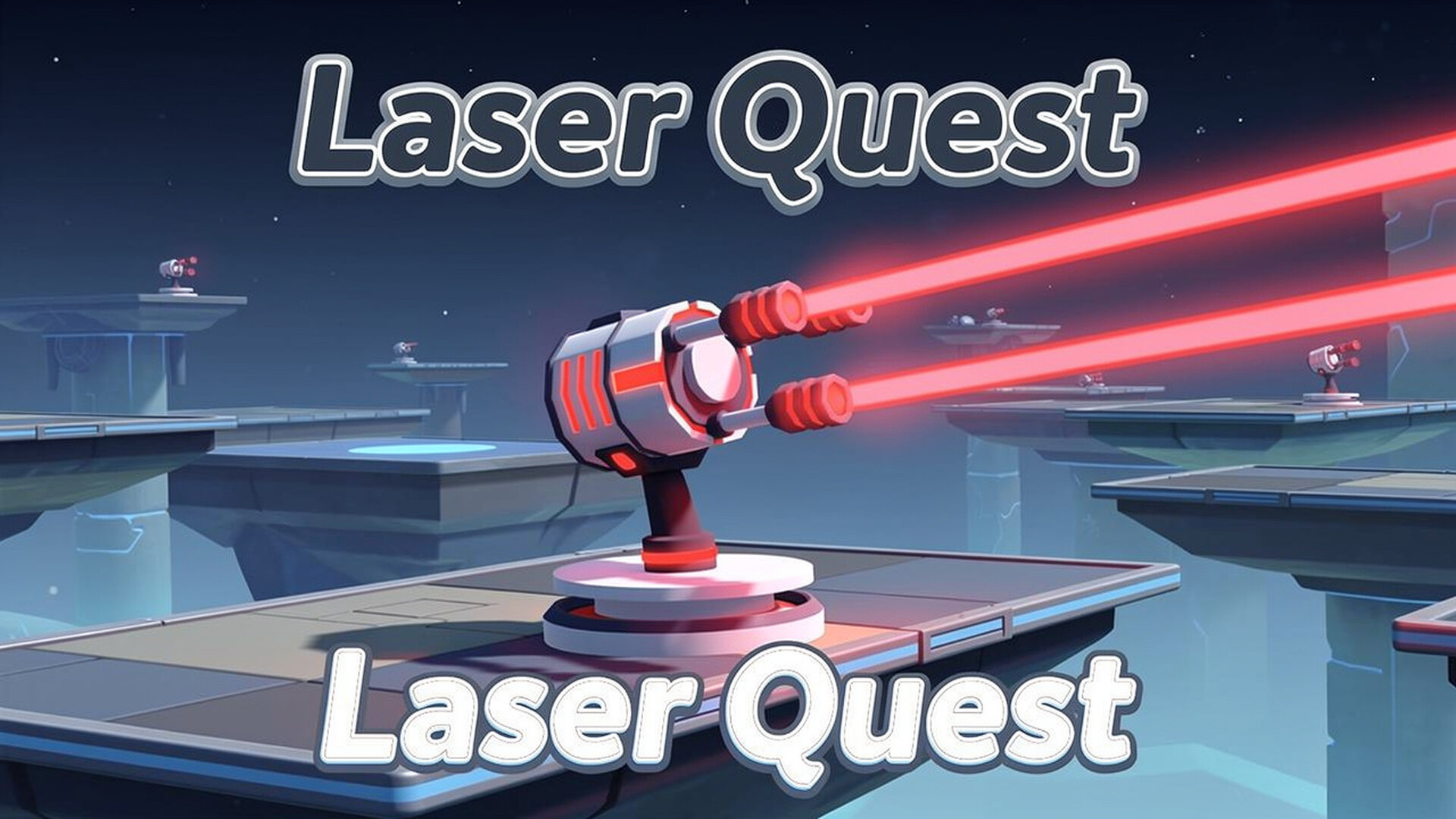 Laser Quest - 极致3D光影解谜：在极简世界中反射光束，寻找钻石并破解百种烧脑关卡。 游戏