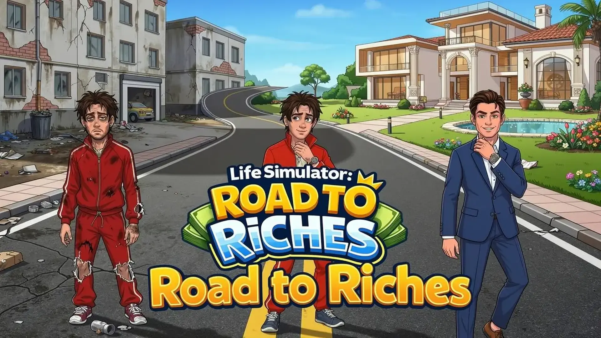 Life Simulator: Road to Riches - 生活模拟经营策略：从一无所有到财富自由，掌控人生抉择，逆袭致富！ 游戏