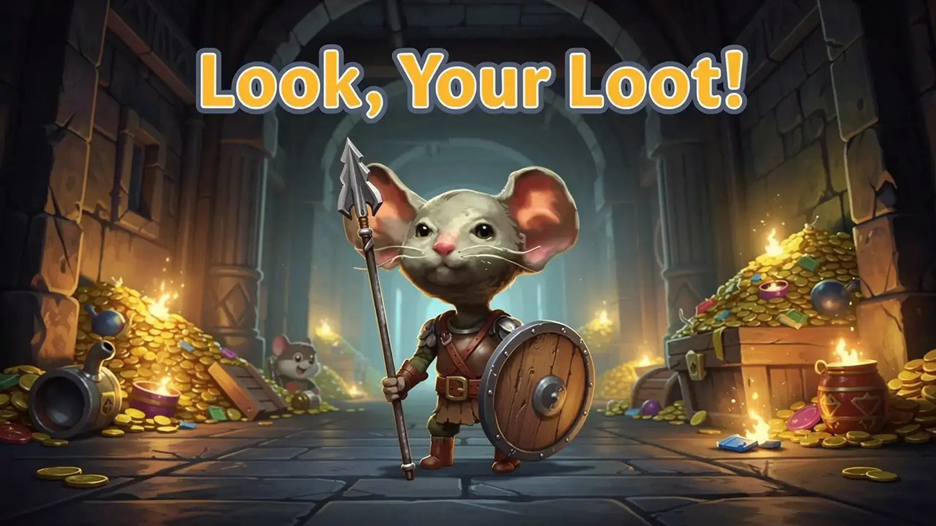 Look, Your Loot! - Roguelike cartas táctico juego
