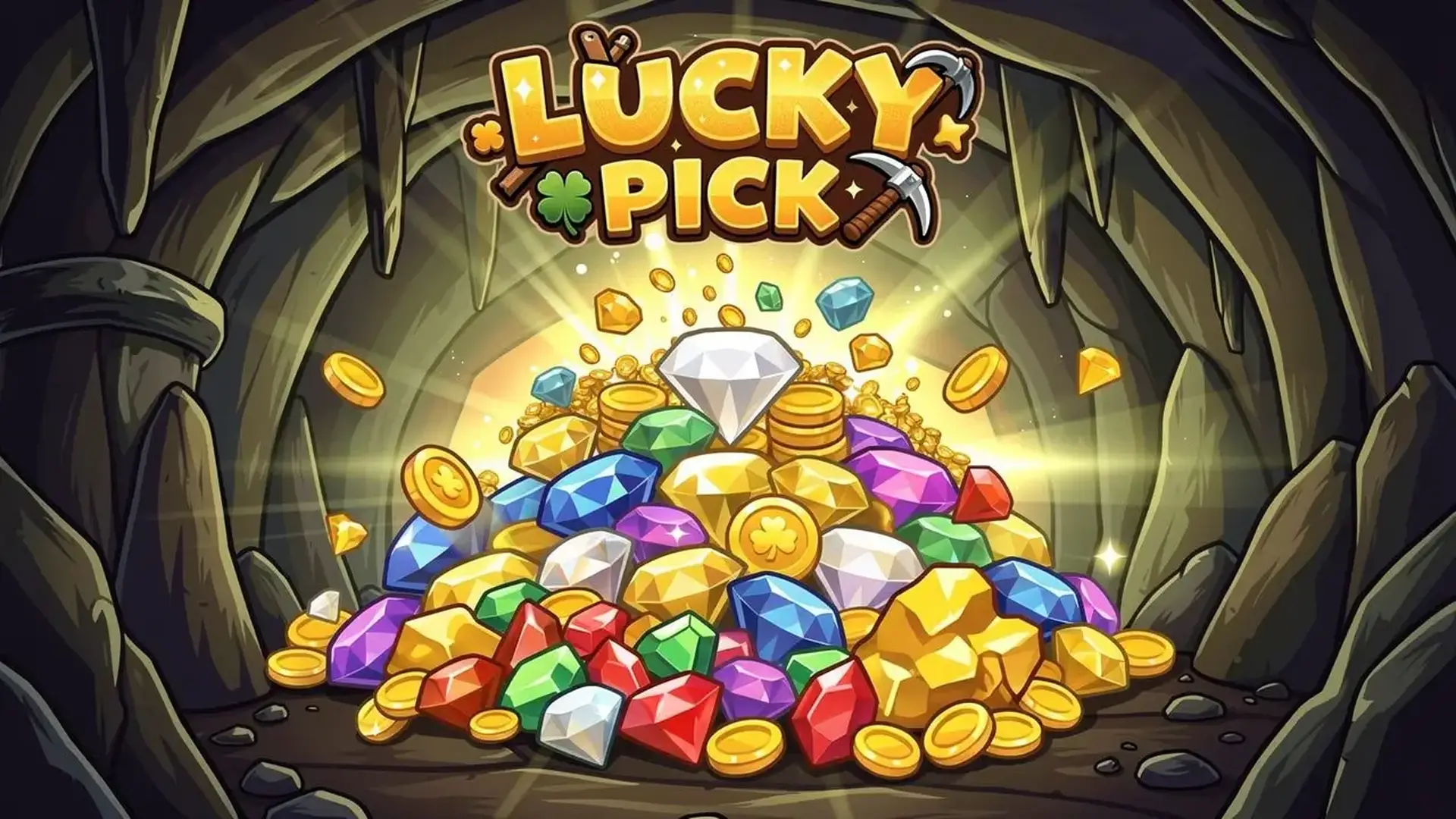 Lucky Pick - 无门槛休闲挂机挖矿模拟器，点击升级装备，解锁神秘宝藏，坐拥亿万财富！ 游戏