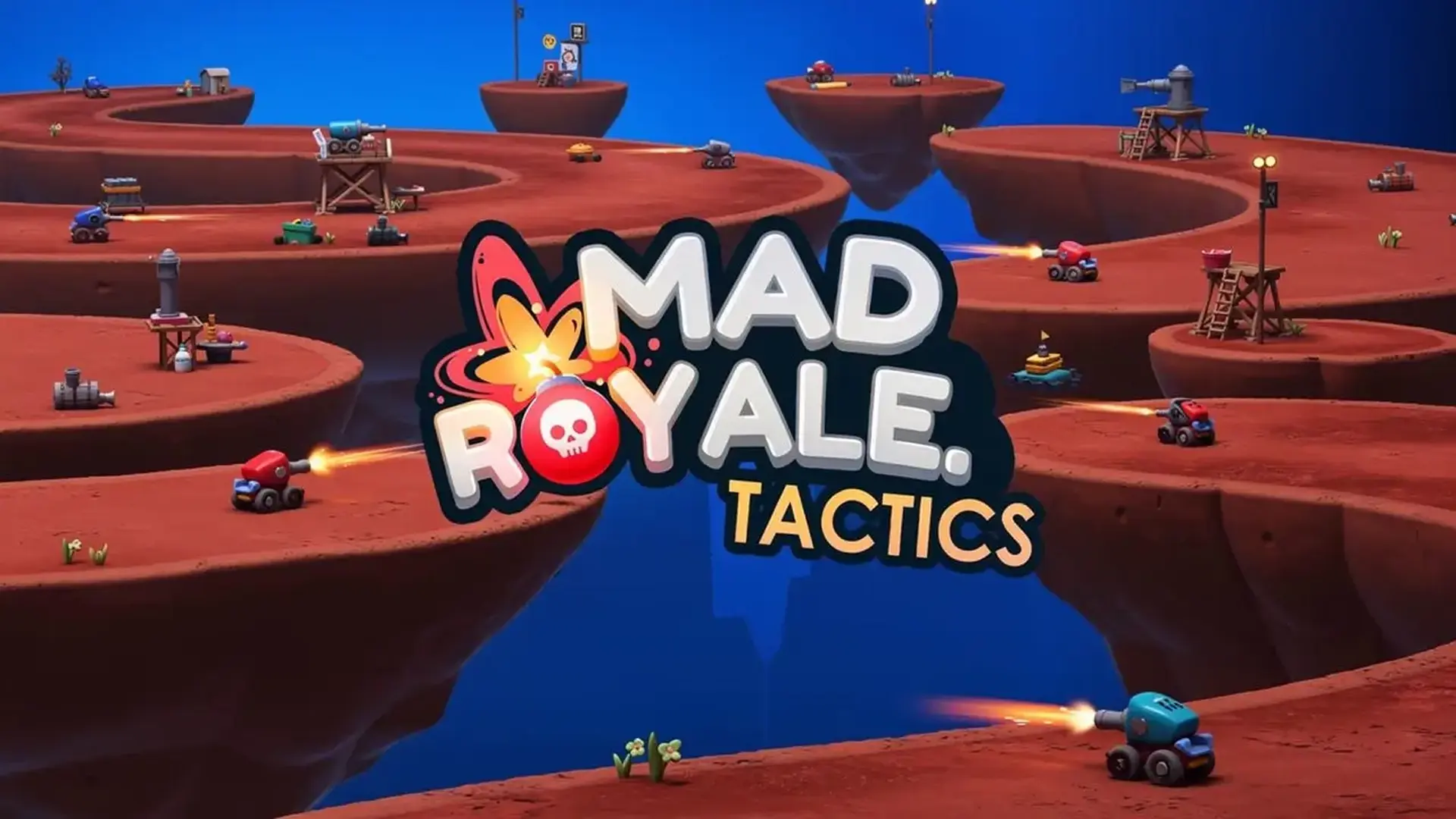 Mad Royale Tactics - 爆炸性物理坦克对战，升级兵工厂，在疯狂大逃杀中用策略主宰战场！ 游戏
