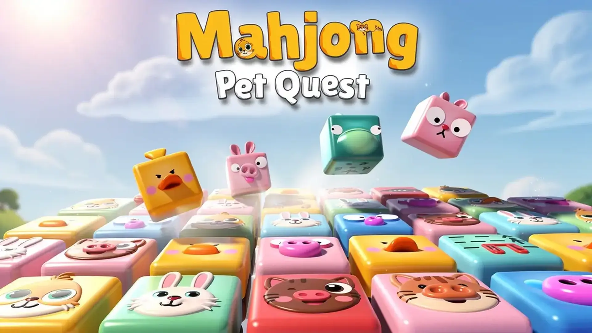 Mahjong Pet Quest - Gira cubos en Mahjong juego