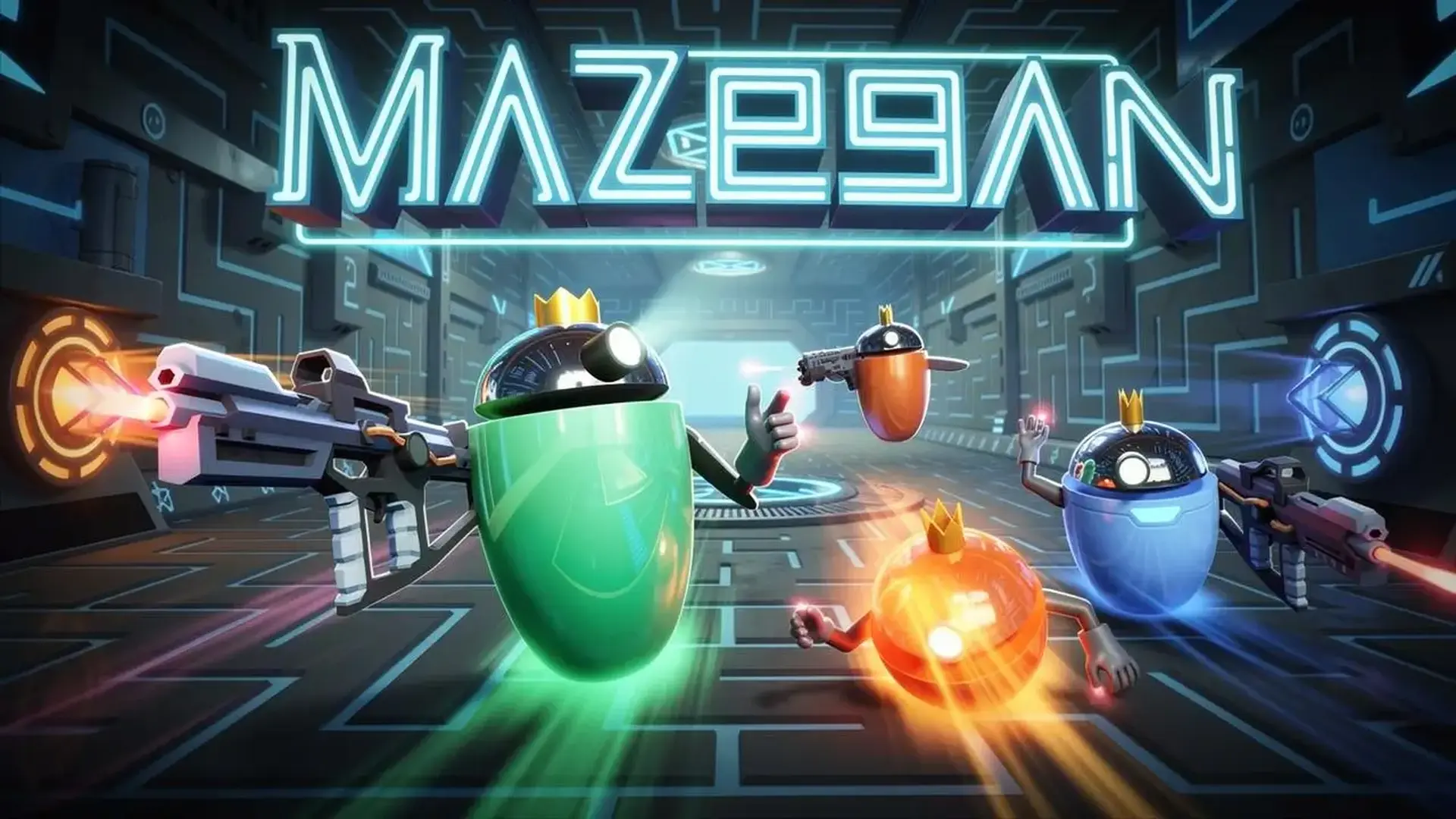 Mazean - 未来科幻多人FPS浏览器游戏 无需下载，激光激战主宰竞技场 游戏