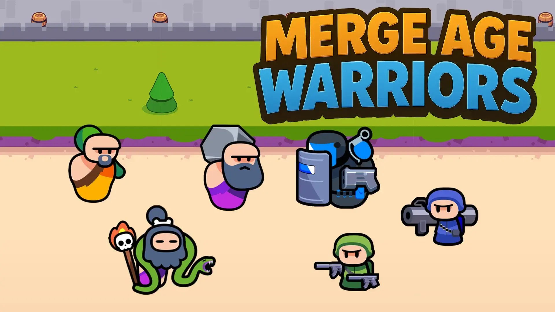 Merge Age Warriors - action game