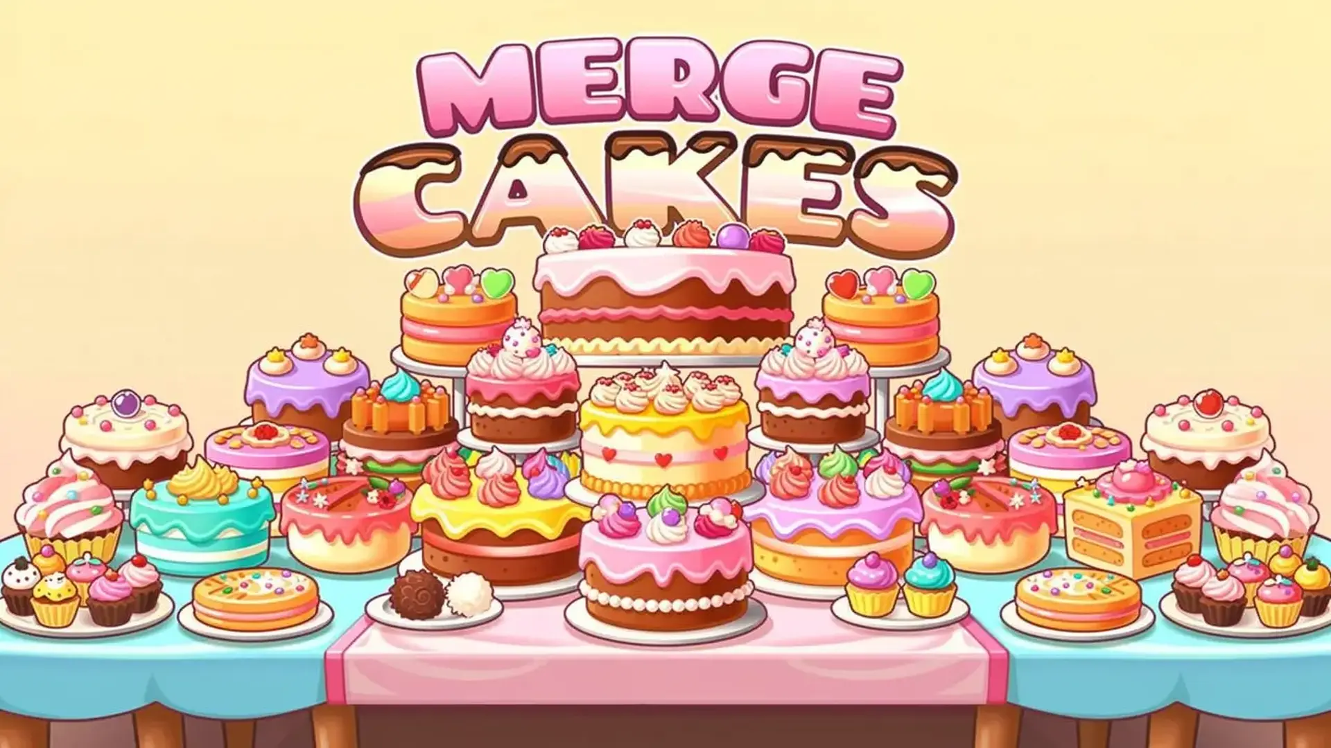 Merge Cakes - grid-based pastry merging game