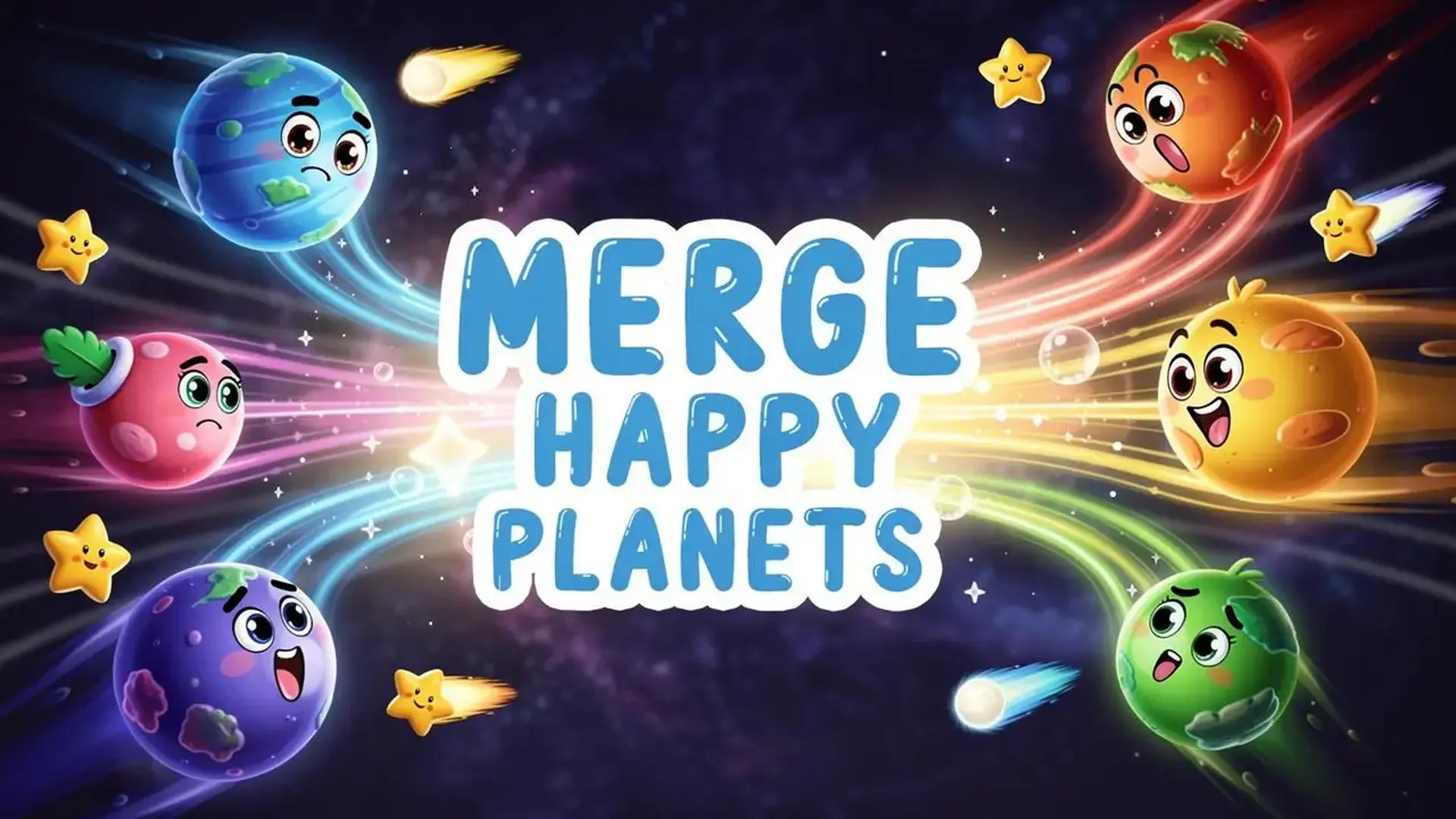 Merge Happy Planets - 2048星球合并益智：策略发展星系，无限乐趣锻炼脑力！ 游戏