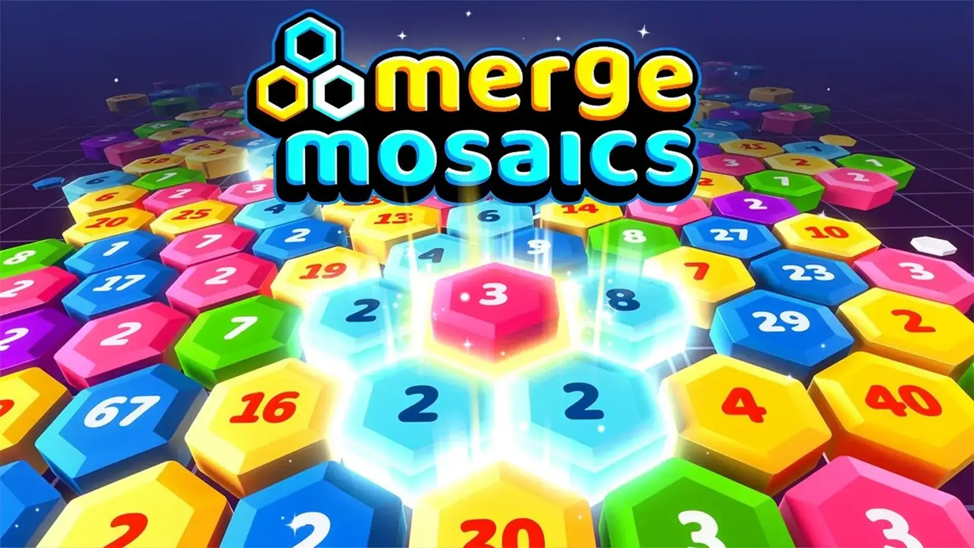 Merge Mosaics - jeu de Puzzle fusion stratégique