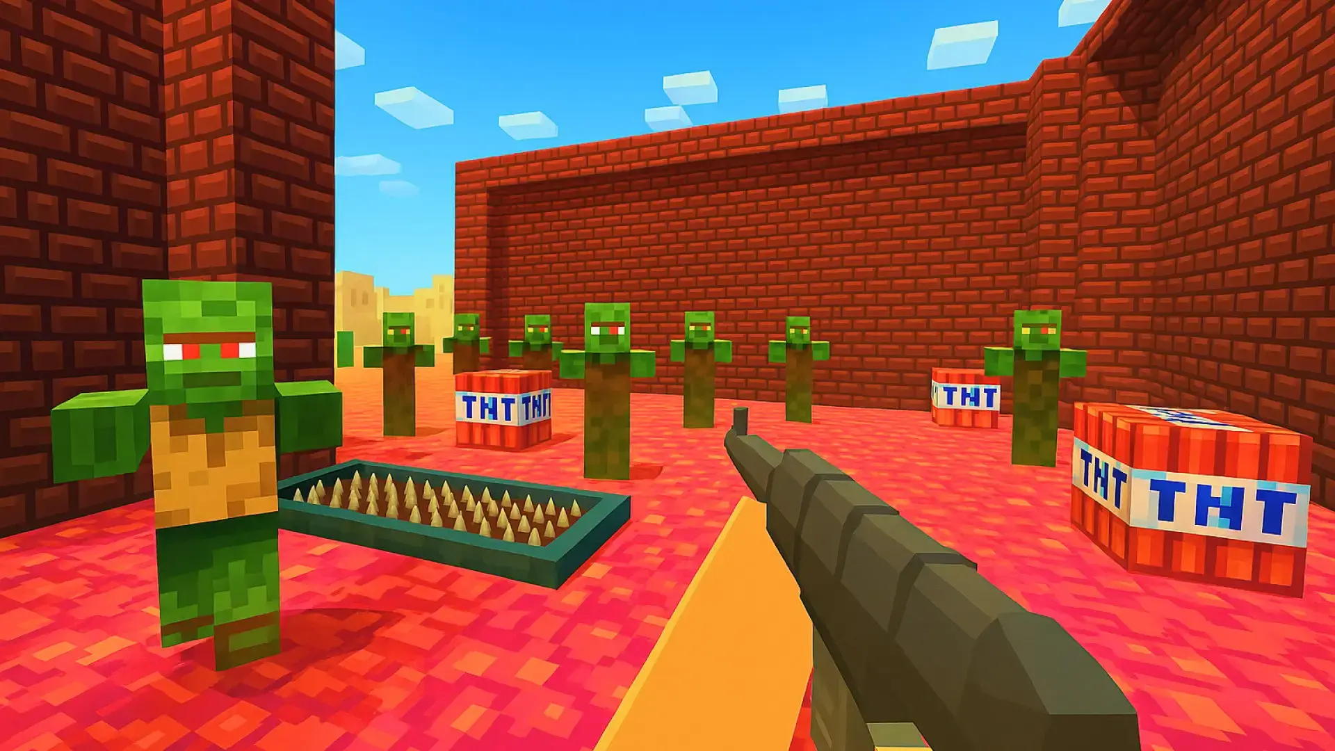 Mine Shooter 3D - Acción FPS cúbica juego