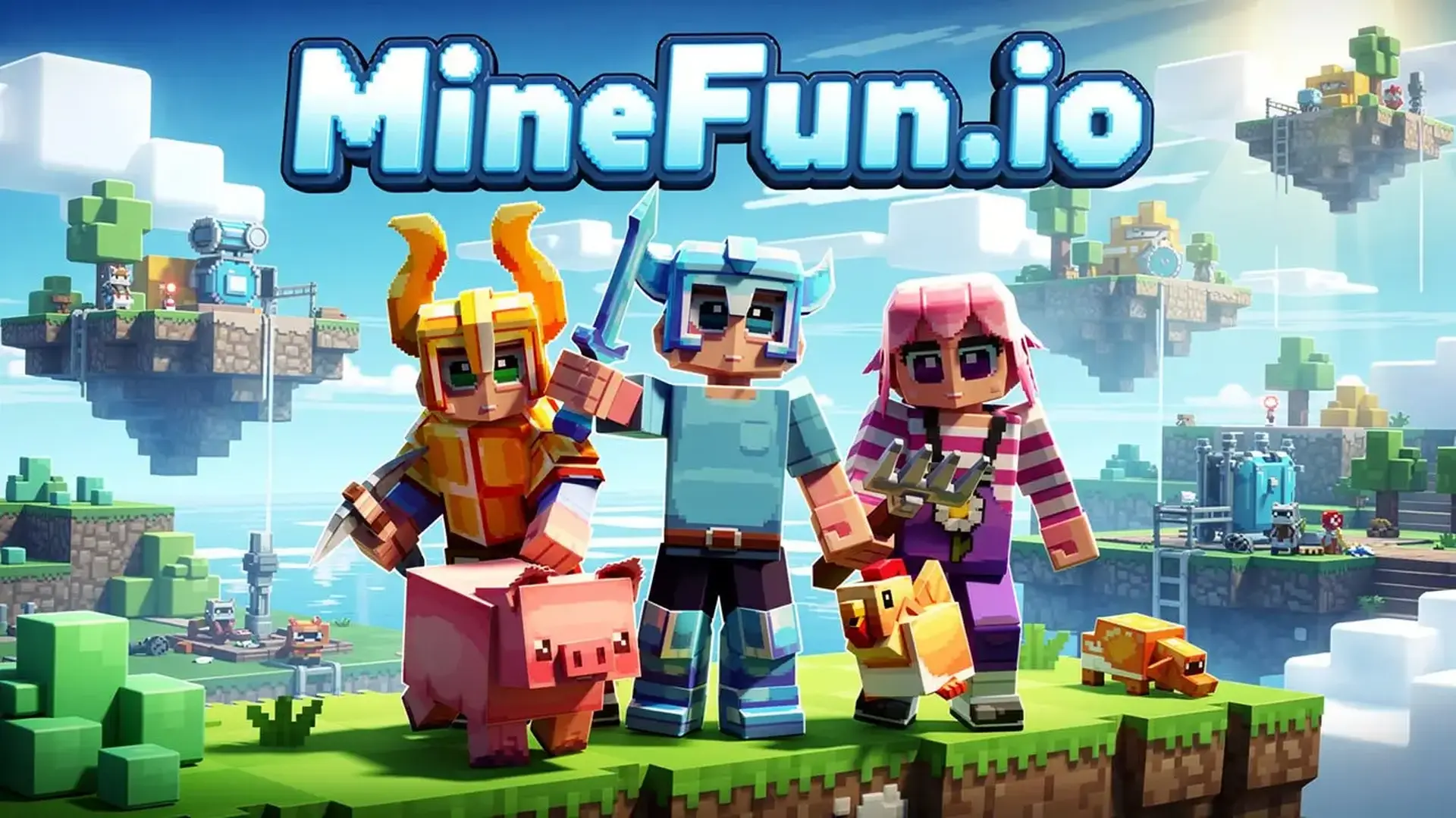 MineFun.io | Juega Bed Wars, Sky Wars y One Block Gratis
