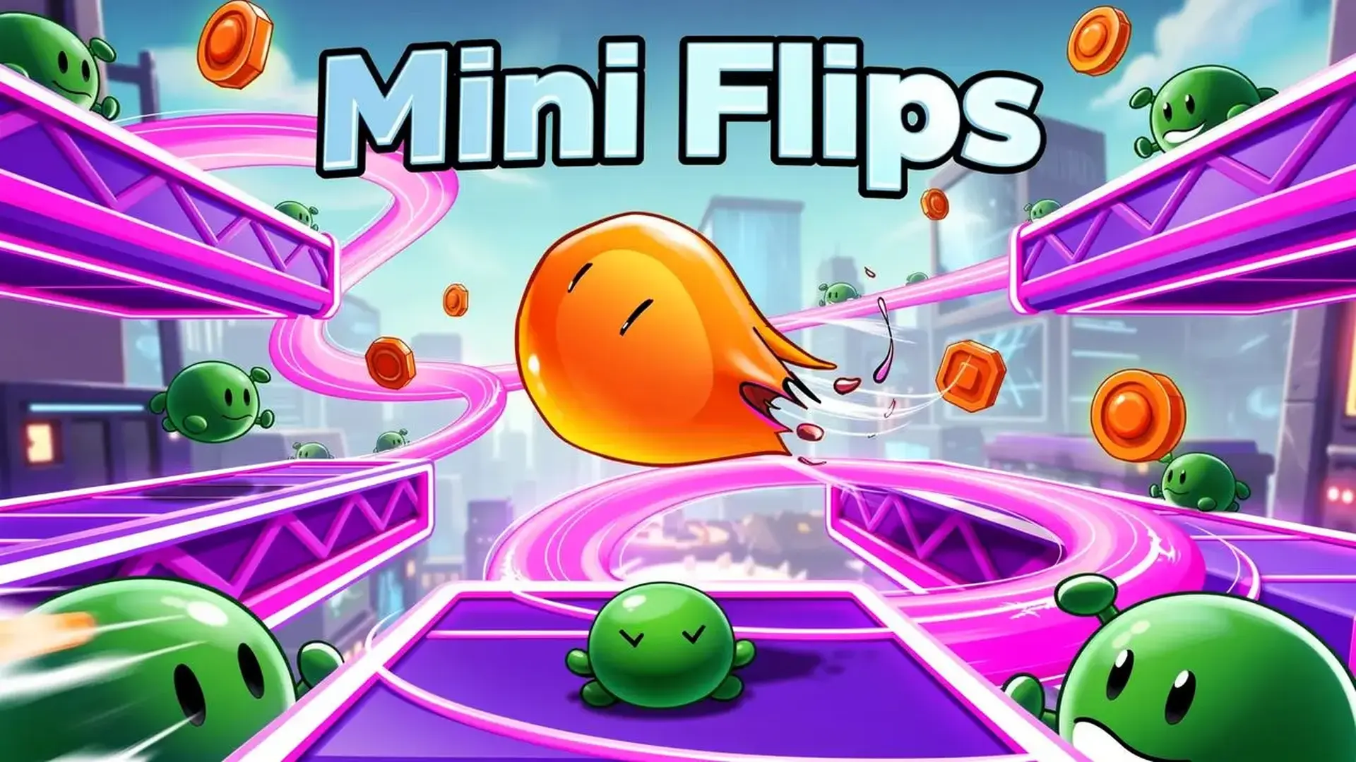 Mini Flips - Plataforma Precisão jogo