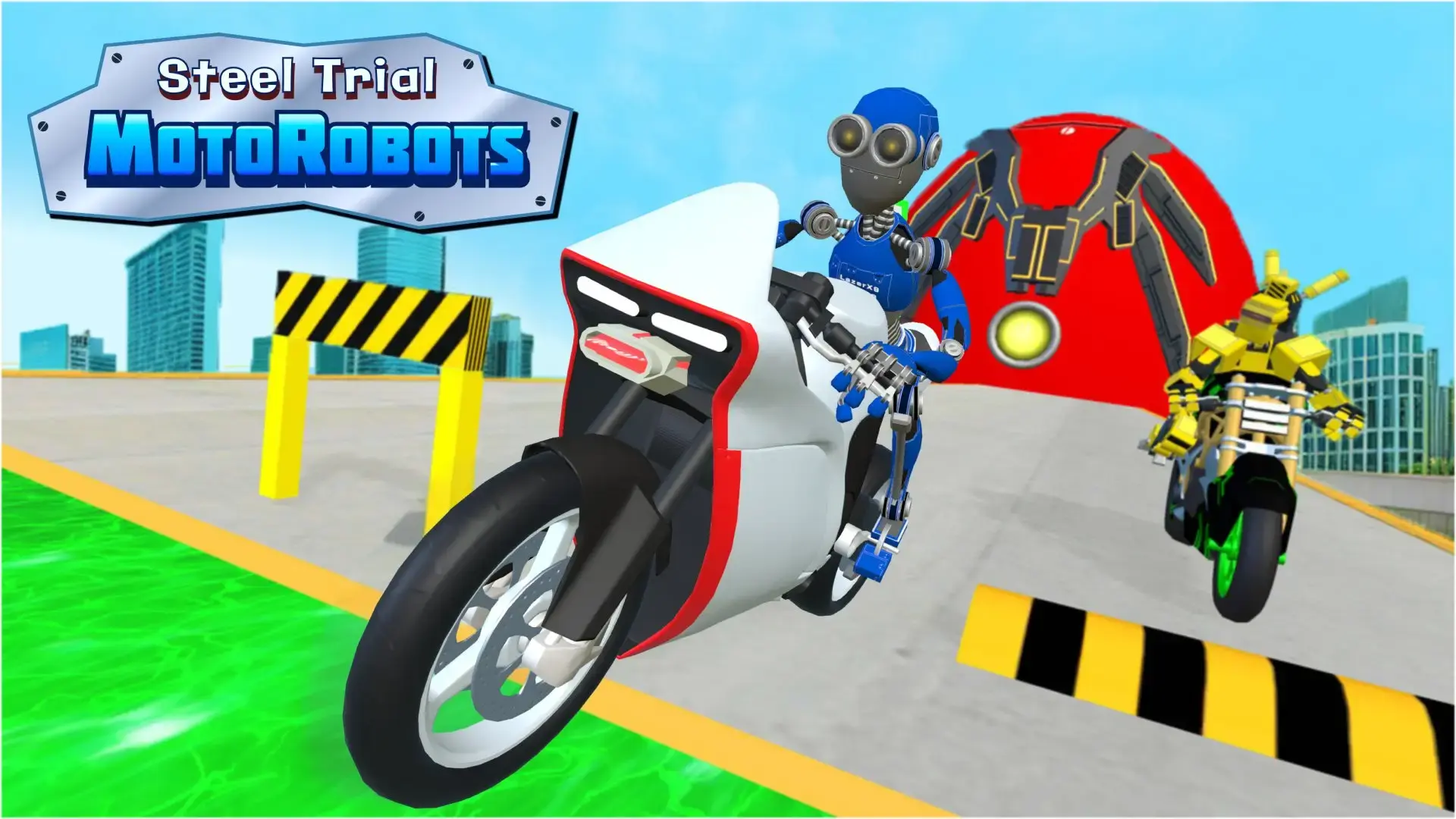 Moto Robots: Steel Trial - Cyberpunk-Rennspiel Spiel