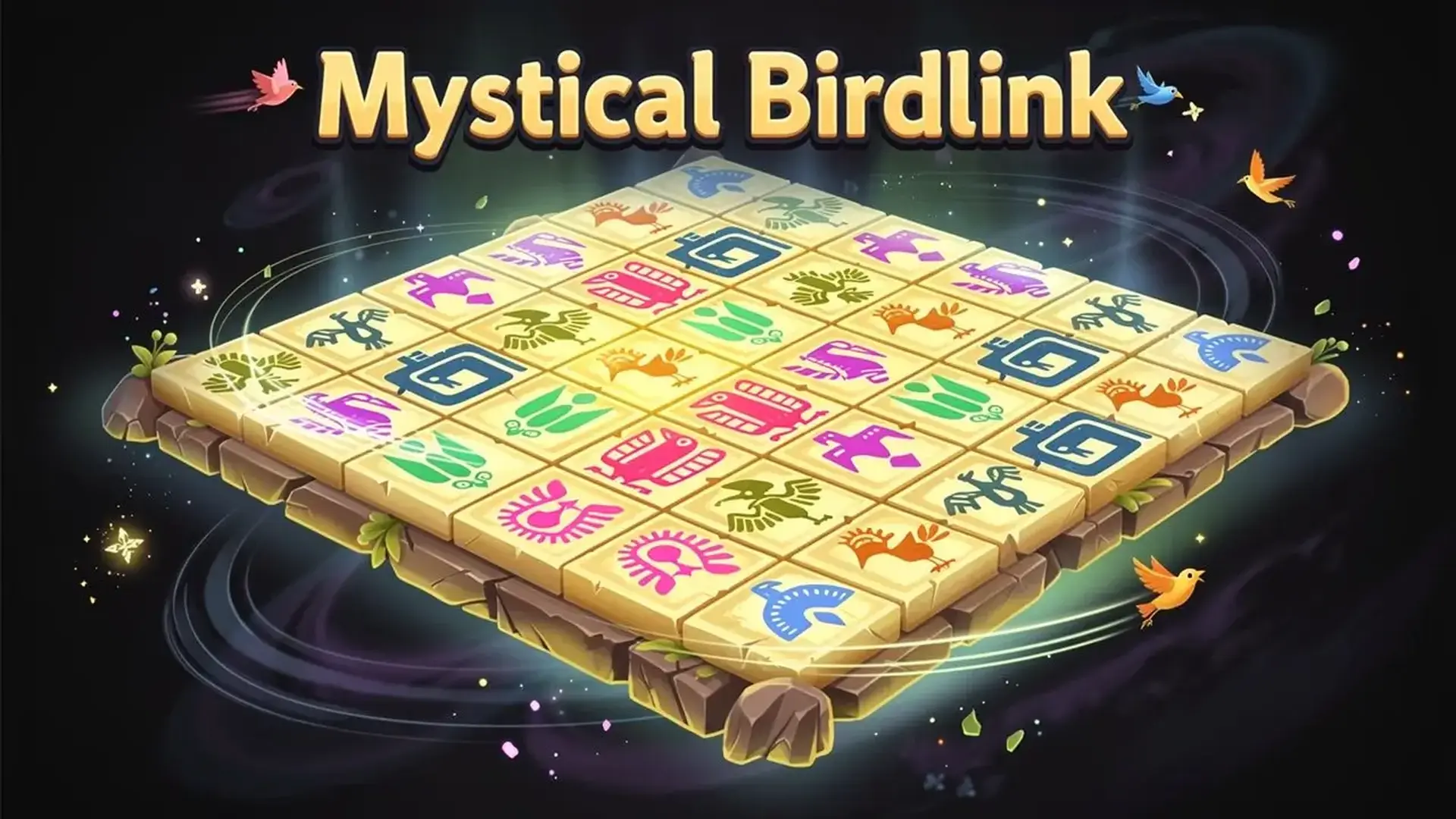 Mystical Birdlink - Puzle emparejar aves místicas juego