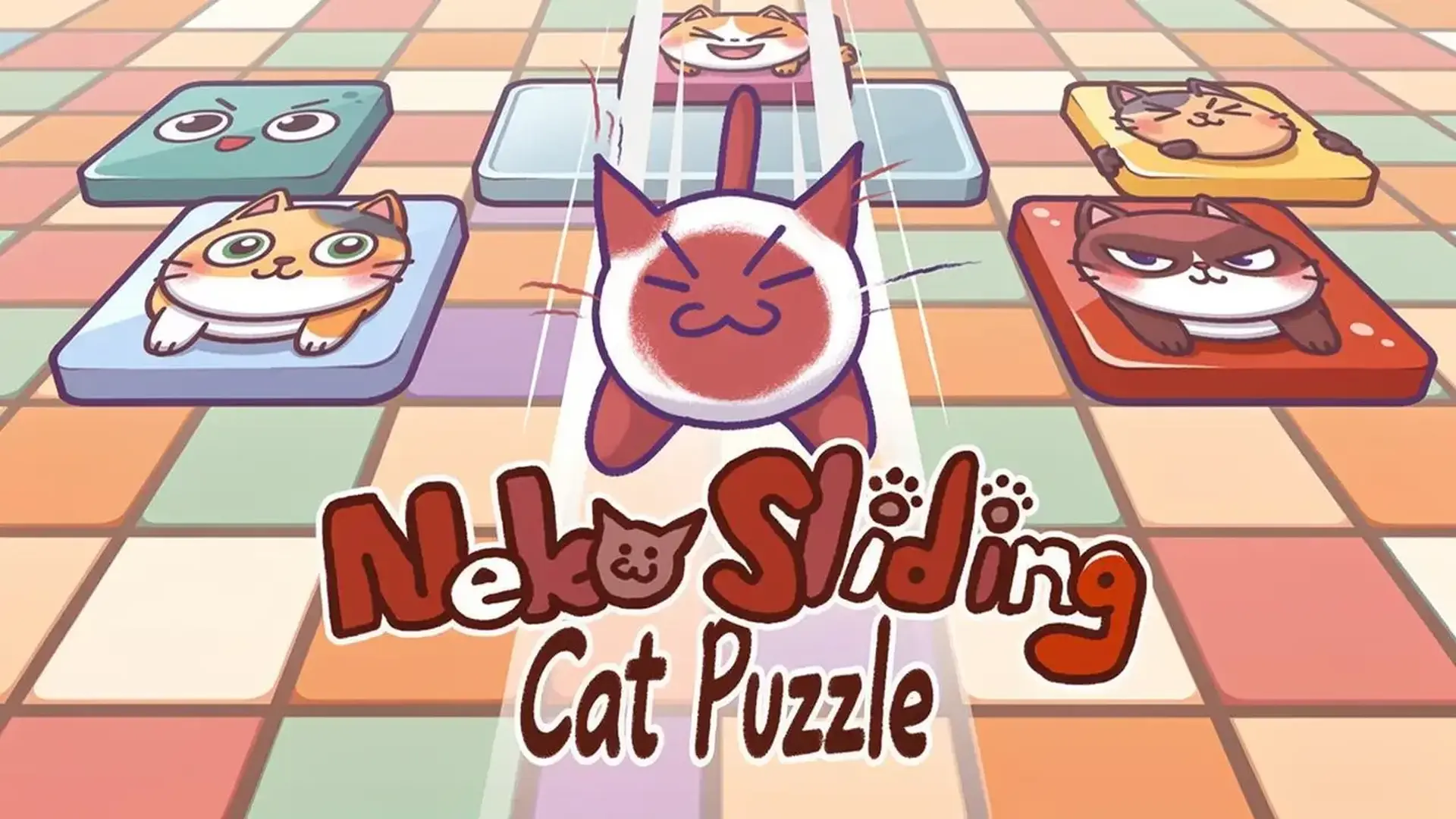 Neko Sliding: Cat Puzzle - لعبة ألغاز مكعبات القطط الظريفة