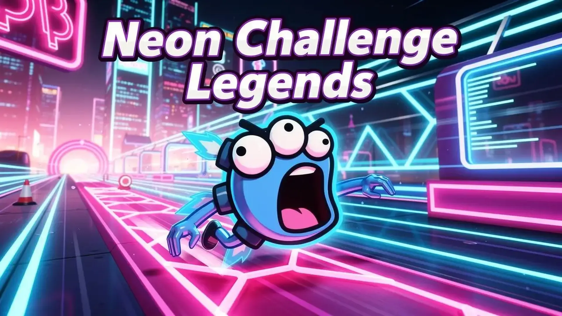 Neon Challenge Legends - Arcade plataformas rítmico juego
