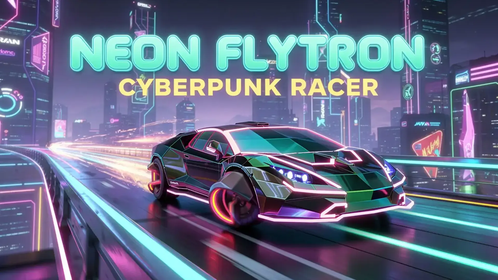 Neon Flytron: Cyberpunk Racer - Carreras Cyberpunk juego