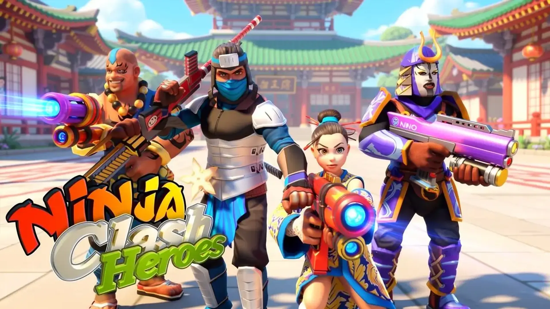 Ninja Clash Heroes - Shooter 3D ninjas juego
