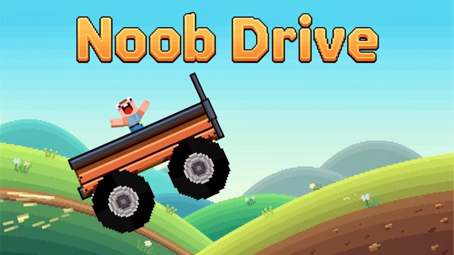 Noob Drive - Carreras física con estética juego