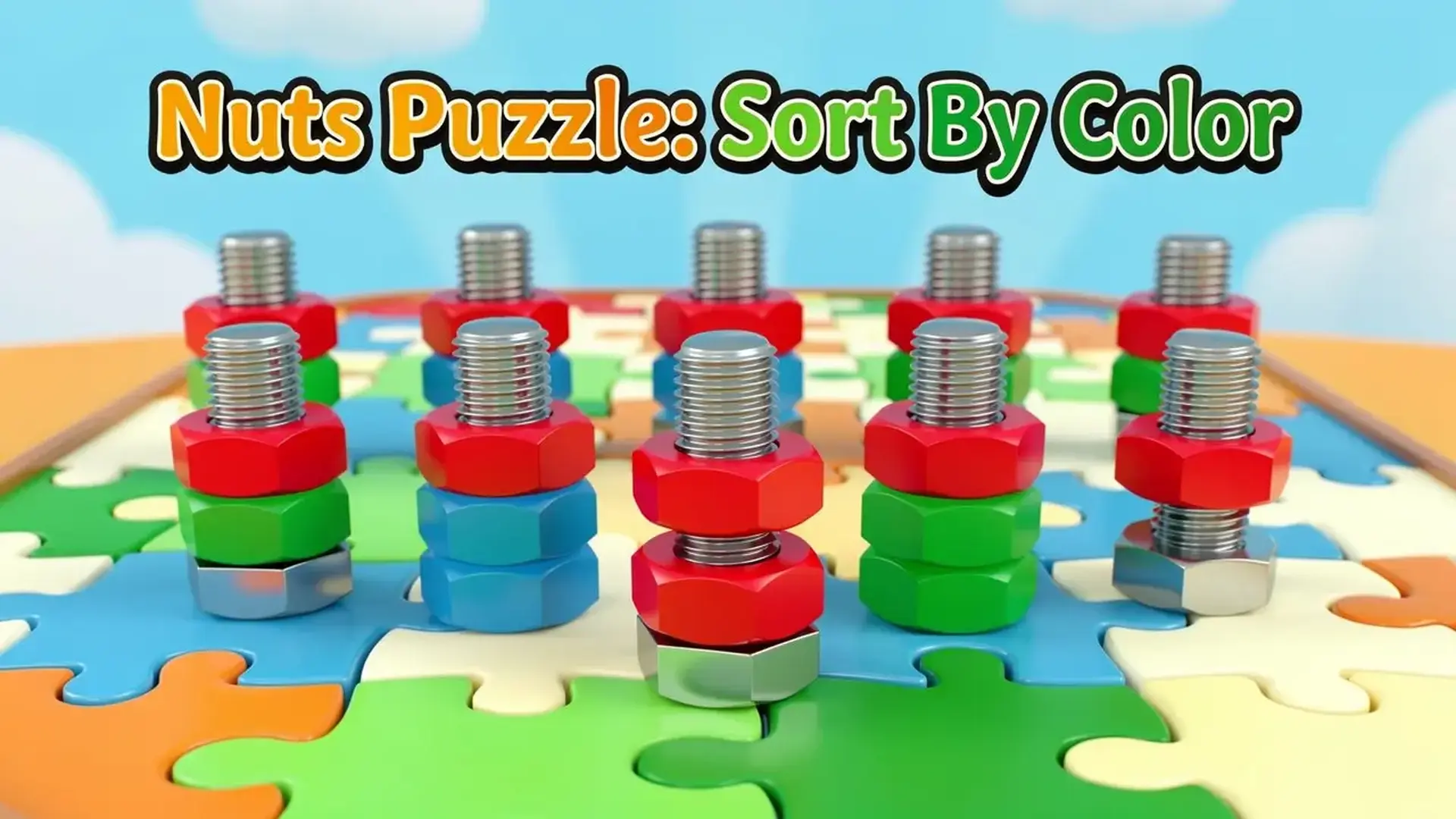 Nuts Puzzle: Sort By Color - Clasificación Colores juego