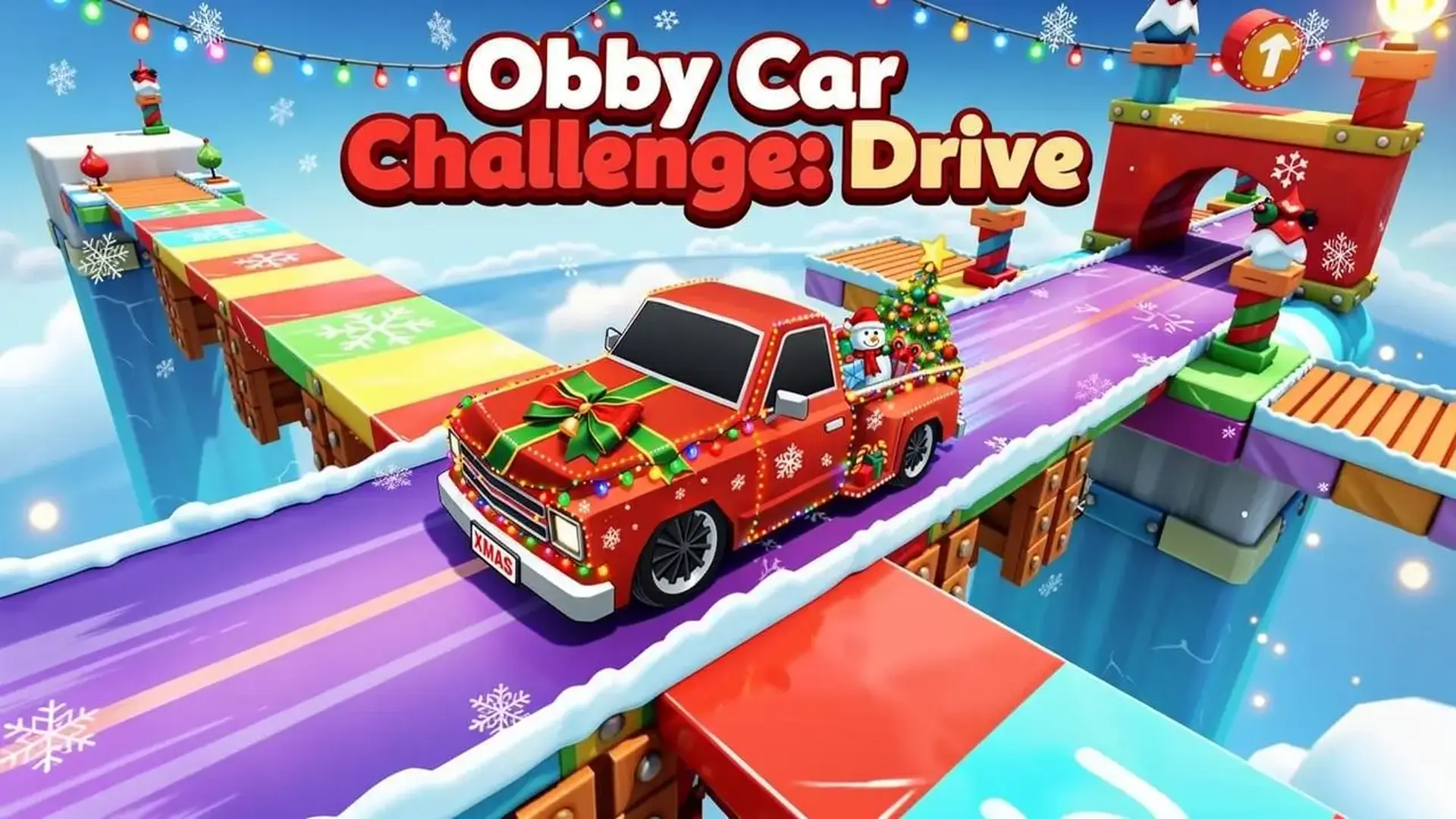 Obby Car Challenge: Drive - jeu de Course d'obstacles Obby