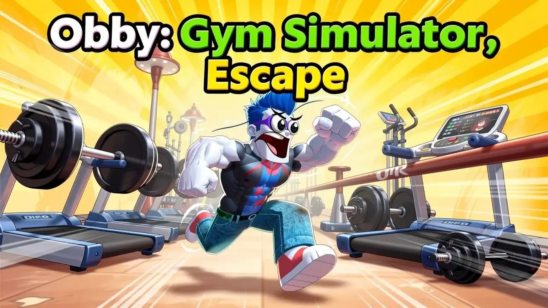 Obby: Gym Simulator, Escape - jeu de Simulateur Muscu