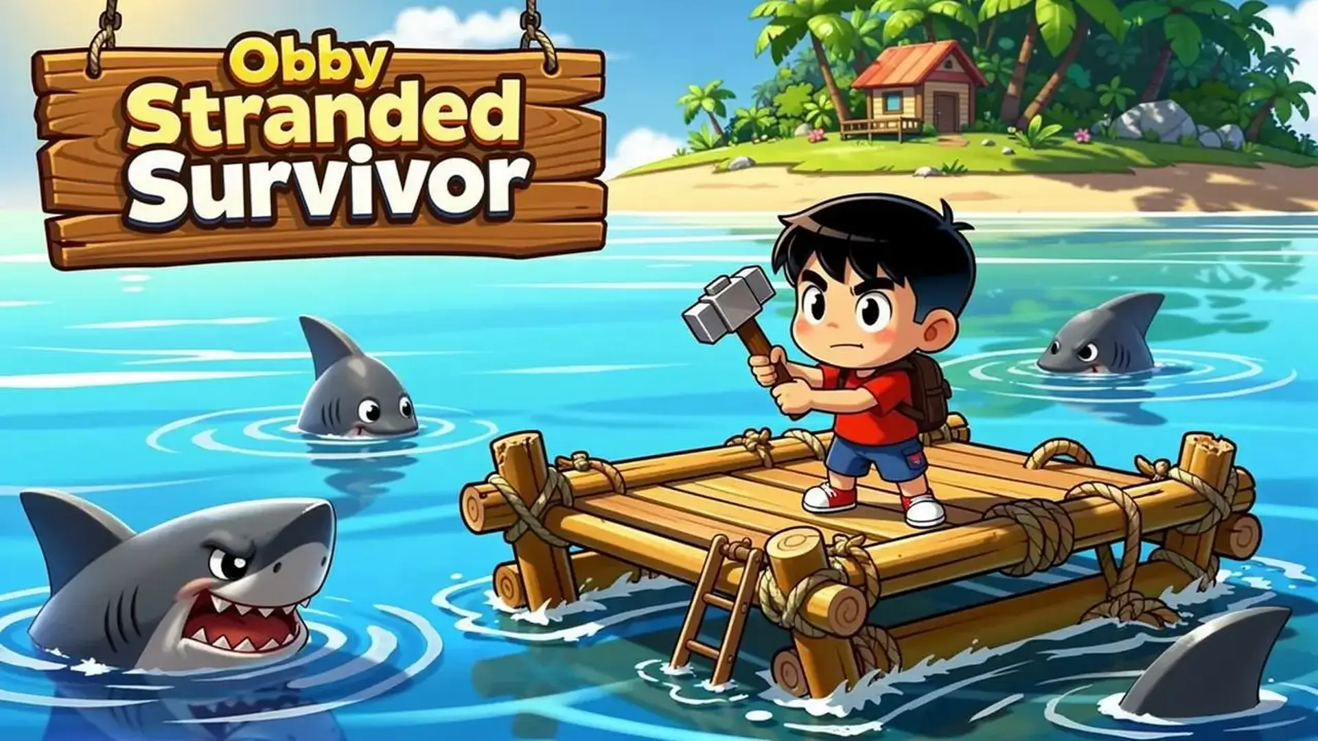 Obby Stranded Survivor - Obby supervivencia extremo juego
