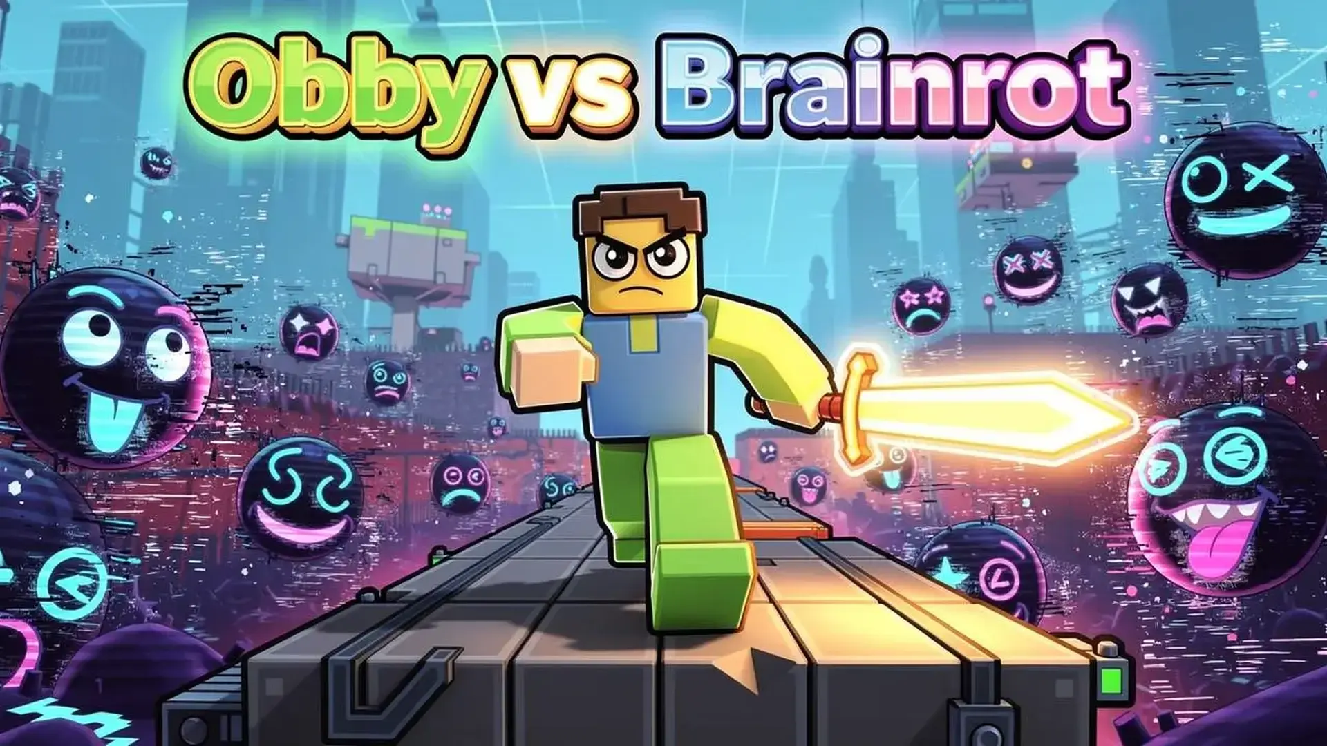 Obby vs Brainrot - jeu de Défi plateforme intense