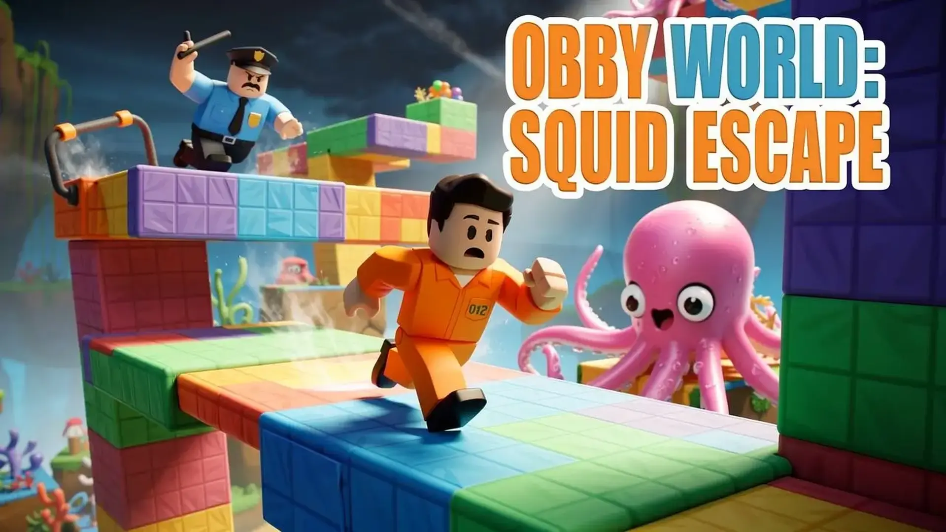 Obby World: Squid Escape - 3D酷跑障碍游戏：挑战经典“红灯绿灯”与单车模式，体验命悬一线的终极逃生。 游戏