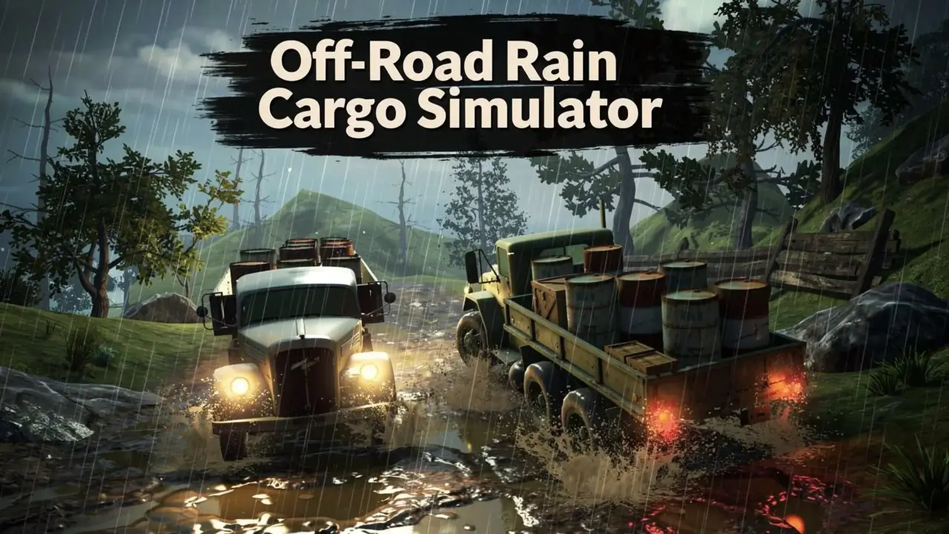 Off-Road Rain Cargo Simulator - Simulador camiones off-road juego
