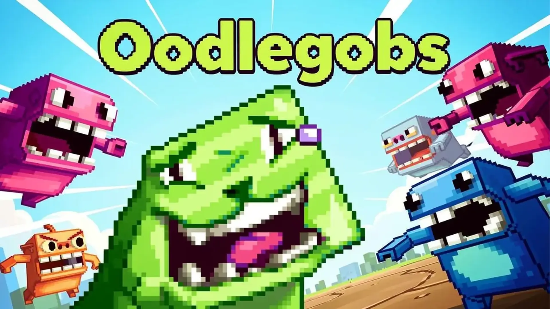 Oodlegobs - 经典物理平台跳跃：操控魔性虫群通过叠罗汉破解机关，体验Nitrome式极致物理解谜。 游戏