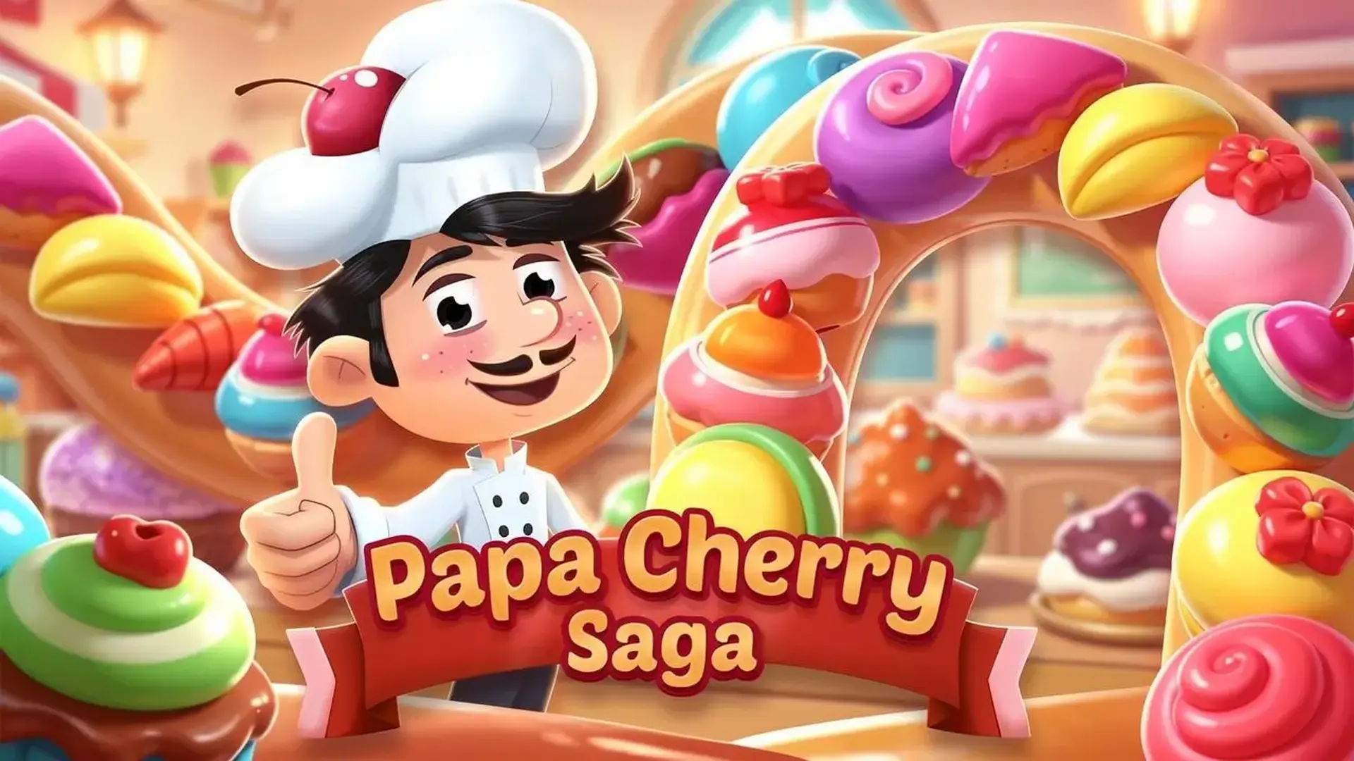 Papa Cherry Saga - Puzles caramelos juego