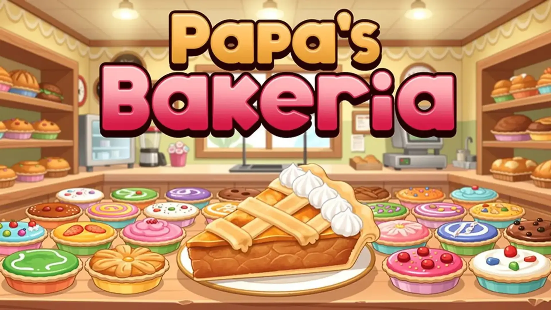 Papa's Bakeria - 模拟经营烘焙店：在 Whiskview Mall 挑战完美馅饼制作，用创意内馅征服挑剔食客！ 游戏