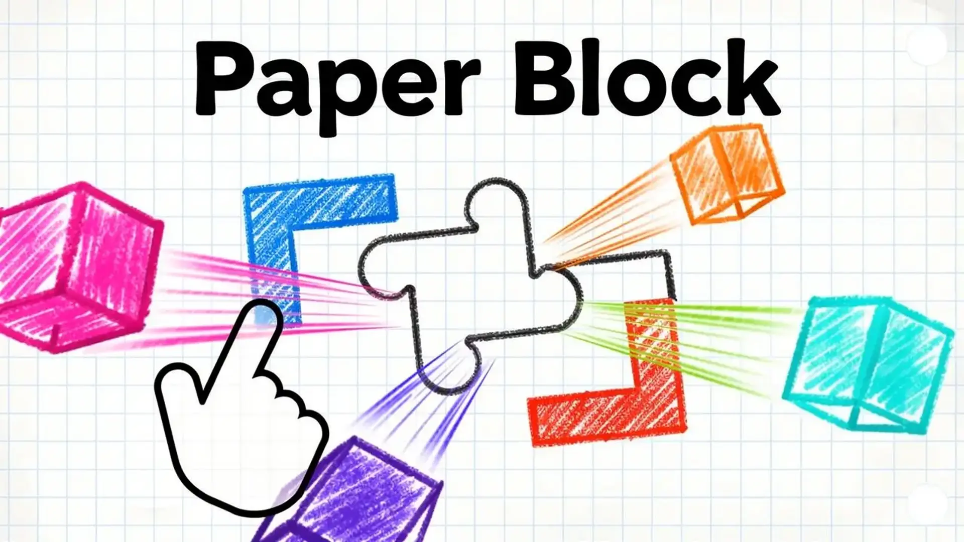 Paper Block - Puzle bloques y dados juego