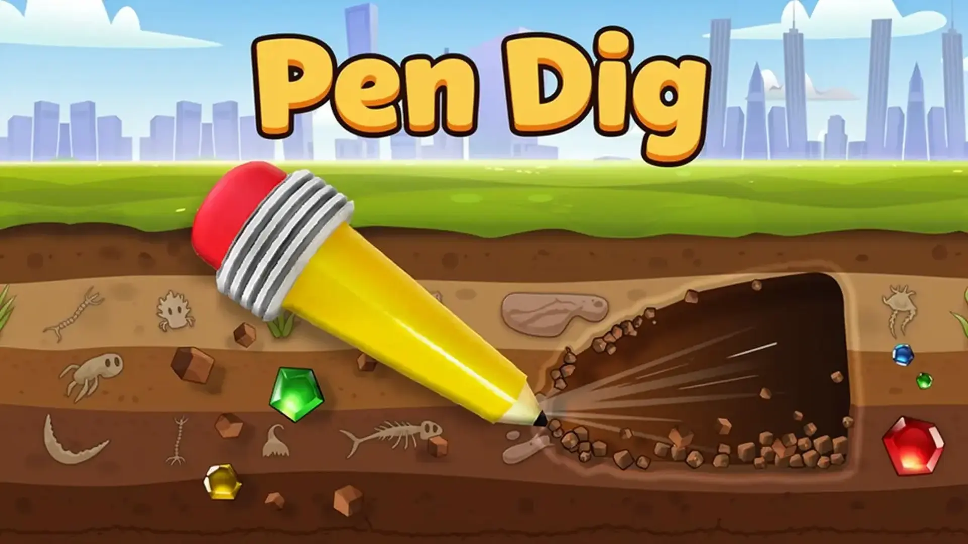 Pen Dig - Clicker idle excavación juego