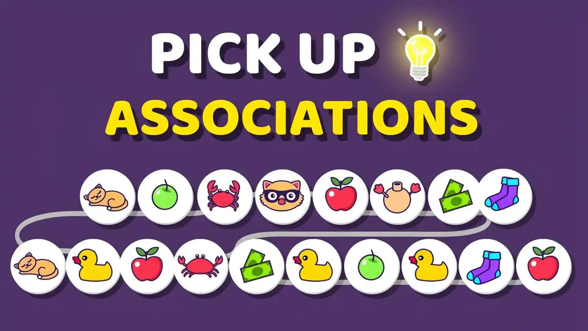 Pick Up Associations - Puzzle palabras y lógica juego