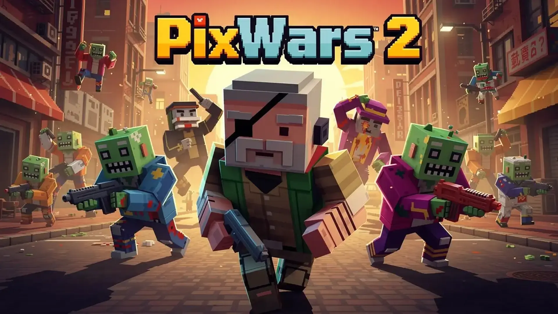 PixWars 2 - Shooter zombis voxel juego