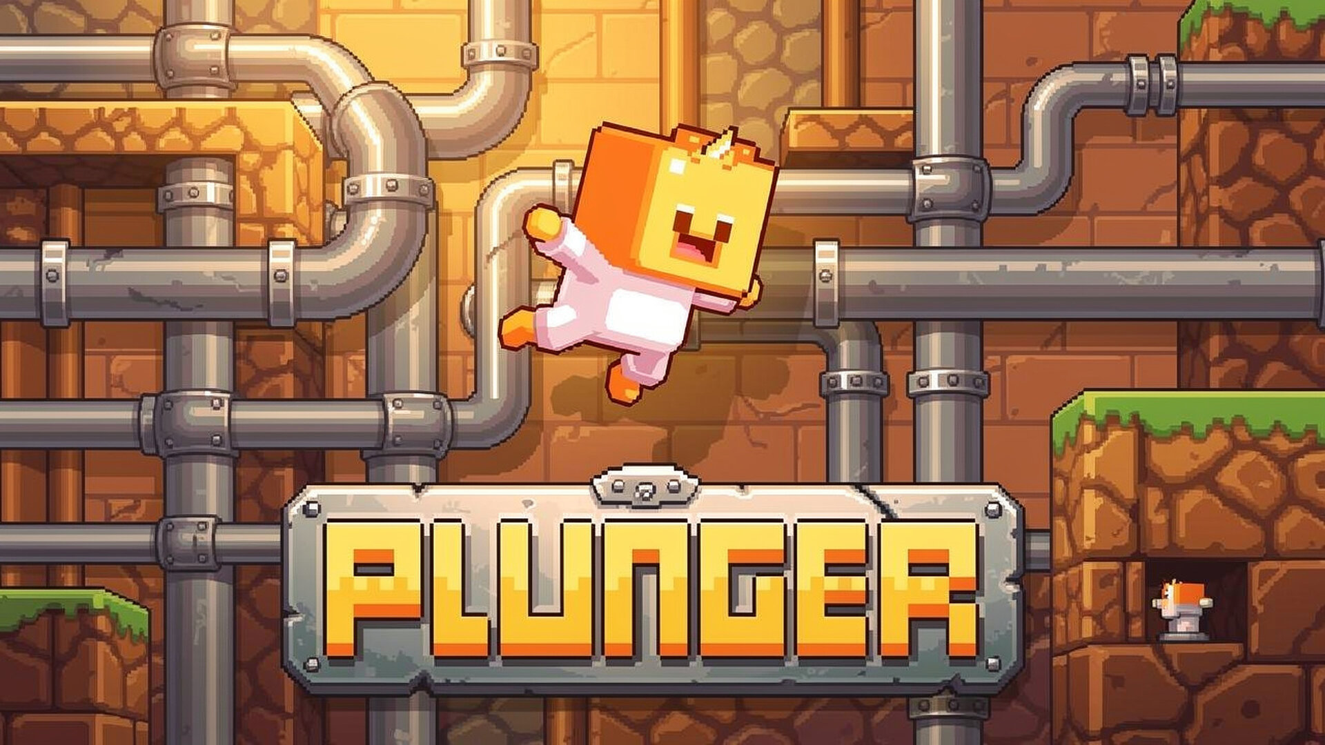 Plunger - Retro-Puzzle-Action Spiel