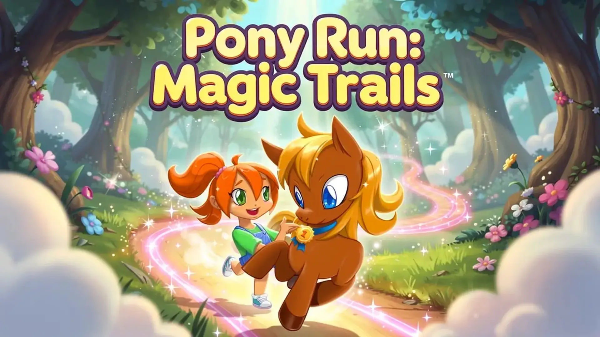 Pony Run: Magic Trails - 梦幻魔法跑酷游戏：驾驭灵动小马挑战极限赛道，开启治愈又刺激的竞速冒险。 游戏