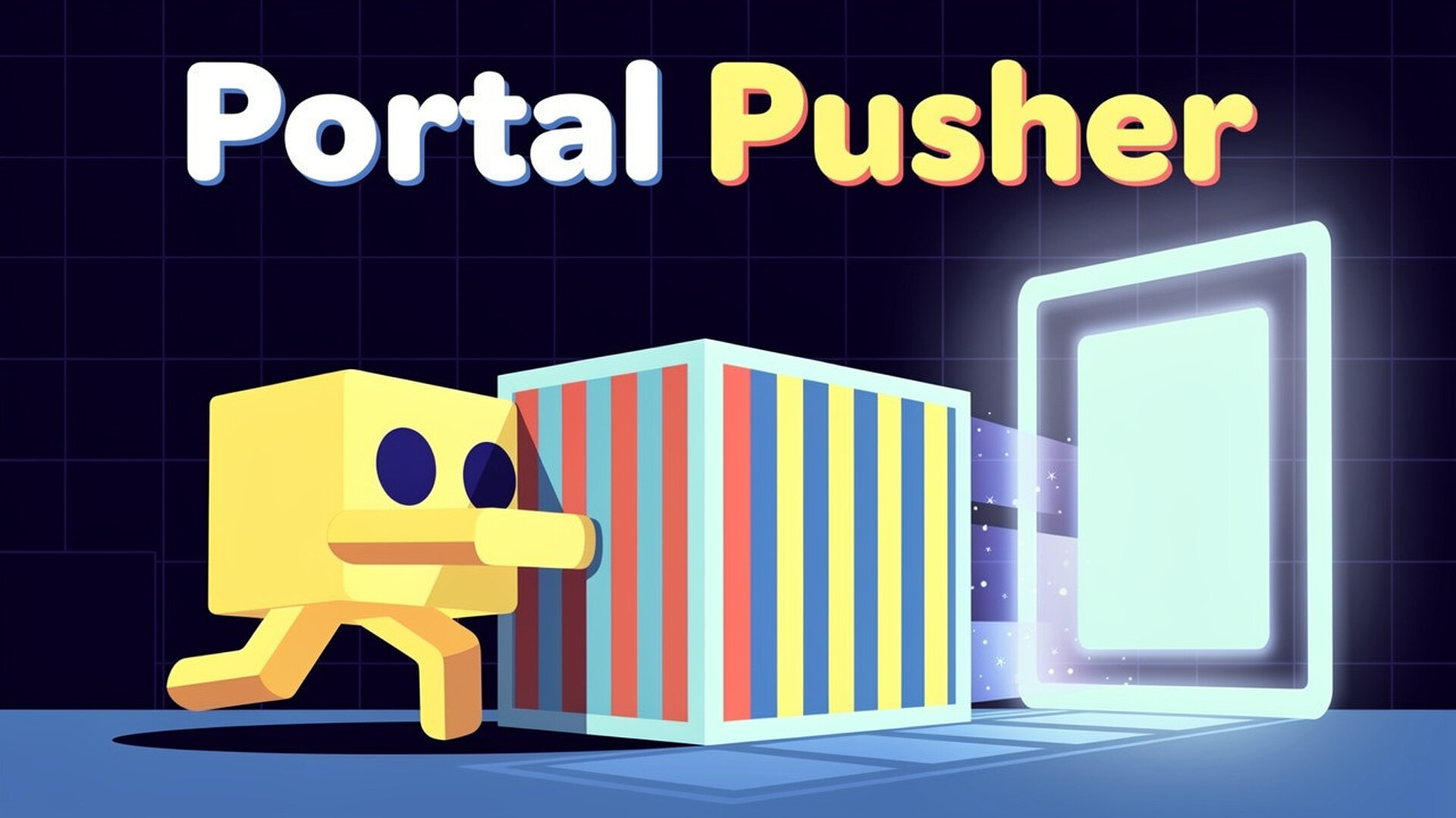 Portal Pusher - 空间推理逻辑平台跳跃：在25个挑战关卡中通过同步移动将传送门化为解谜方块。 游戏