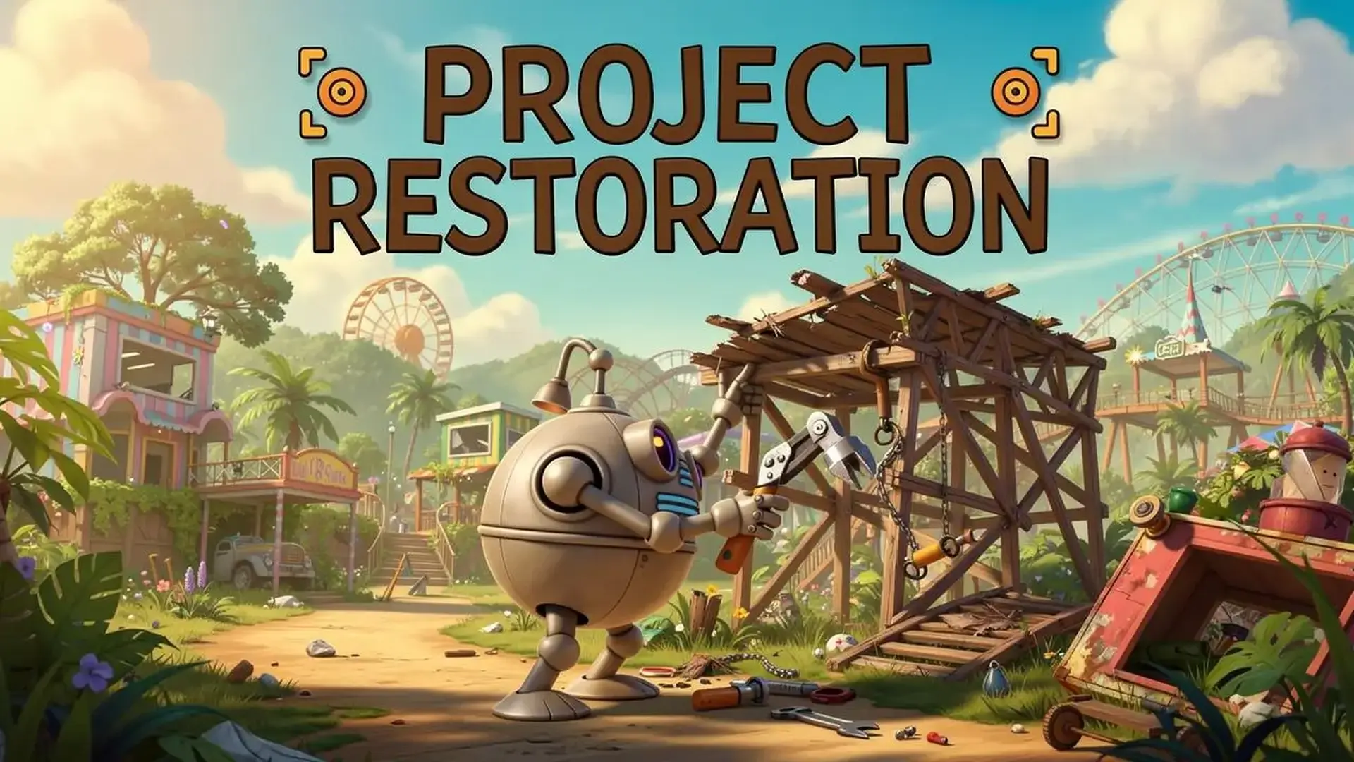 Project Restoration - guide robots cozy idle game