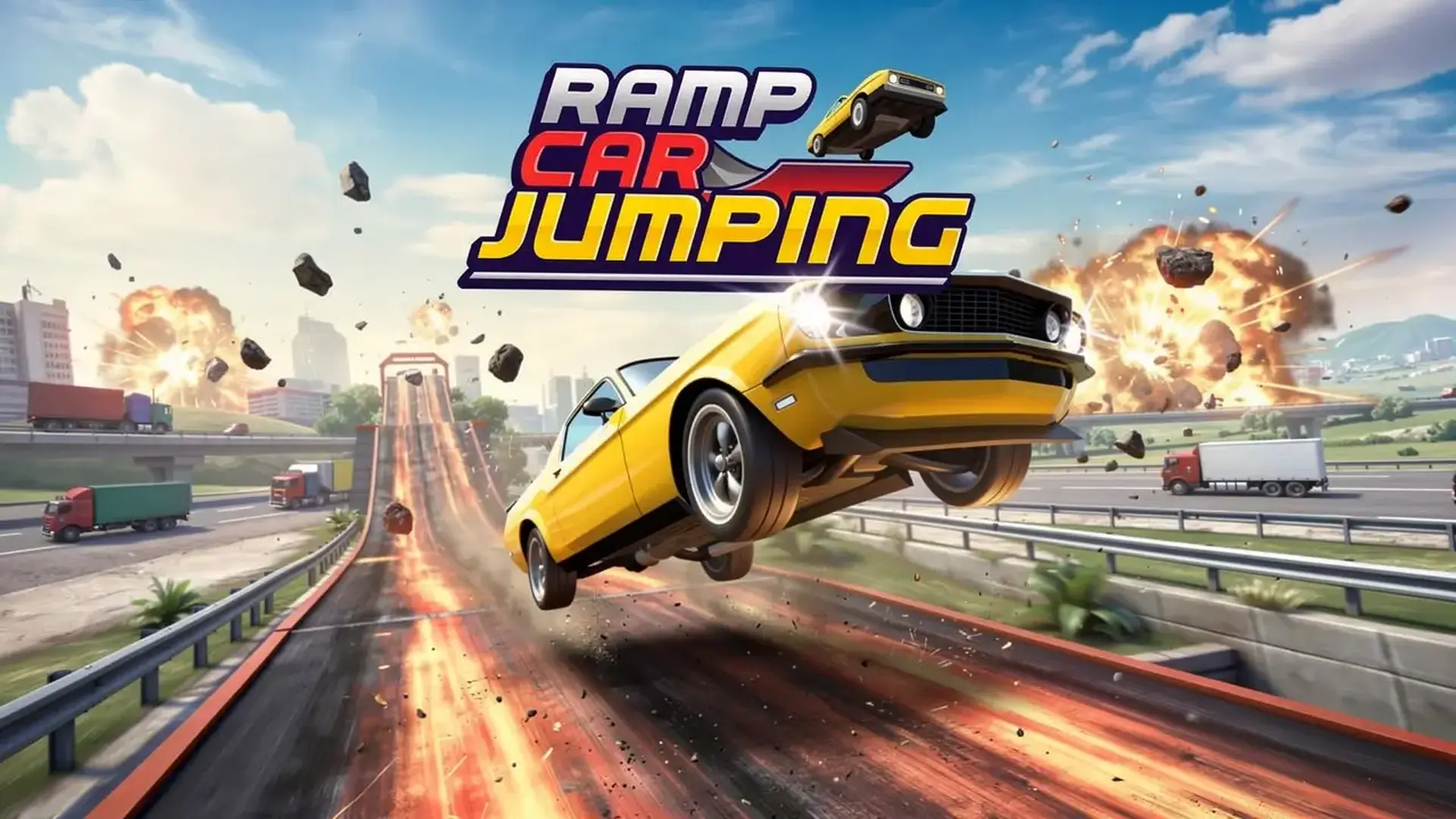 Ramp Car Jumping - 极限飞车撞击模拟 升级座驾，在高坡上制造最史诗的破坏！ 游戏