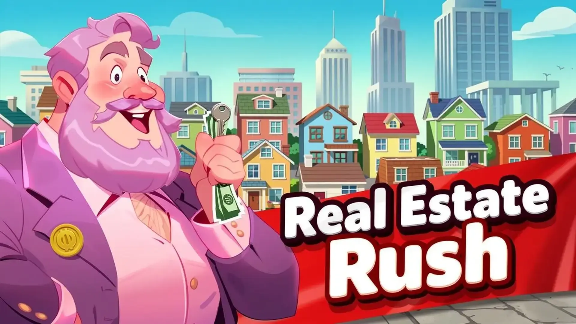 Real Estate Rush - 顶尖商业模拟经营：通过房产买卖与投资，解锁全球地标建筑，体验足不出户、挂机暴富的地产大亨生活！ 游戏