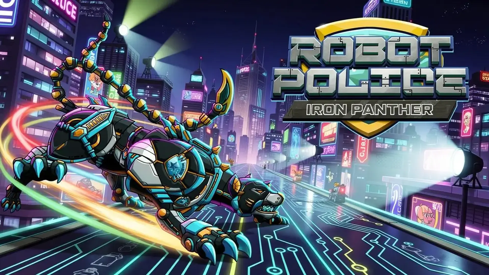 Robot Police Iron Panther - Rundenbasierte Mech-Strategie Baue deinen Spiel
