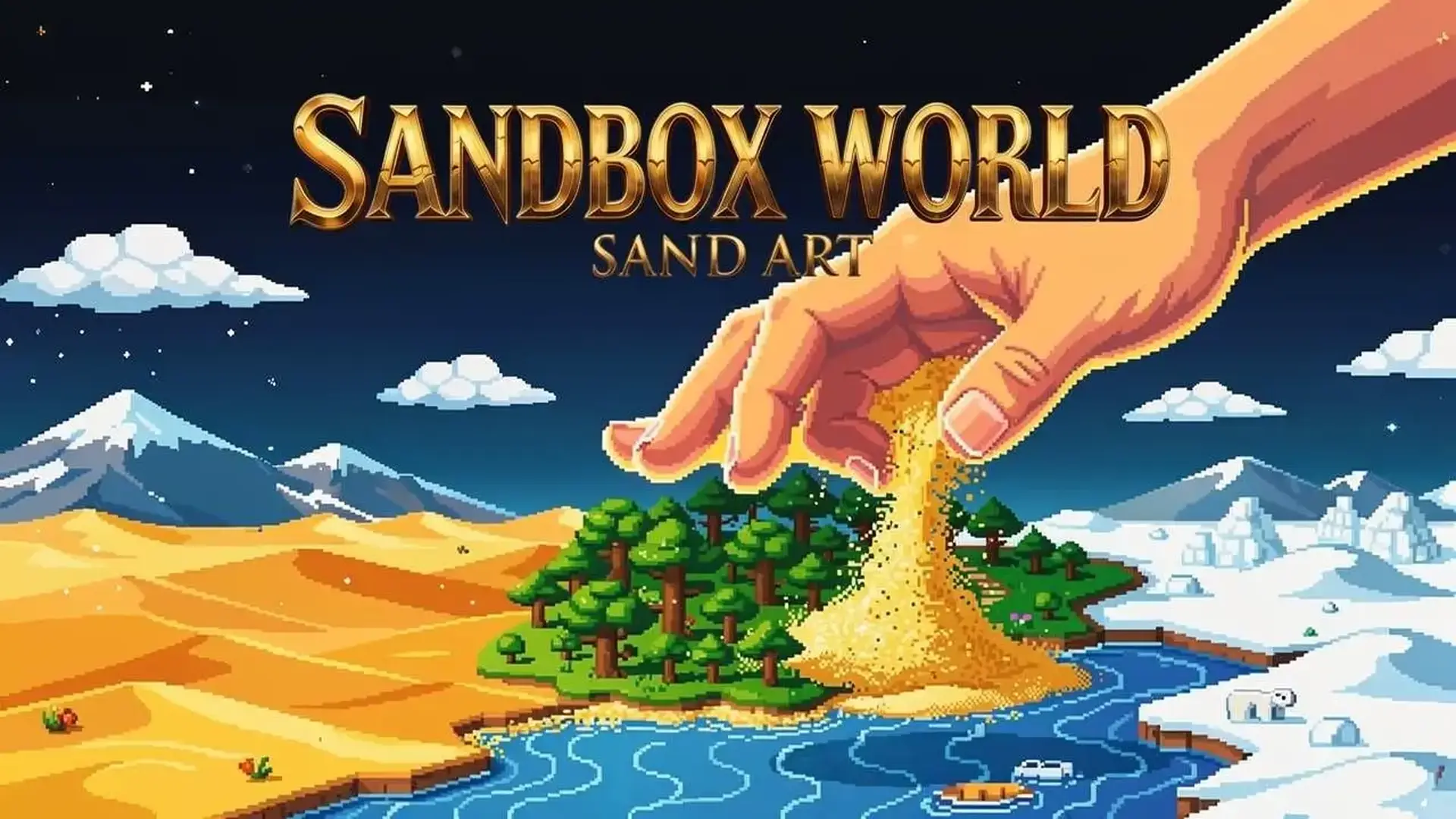 Sandbox World: Sand Art - Simulación Sandbox Creativa Construye juego