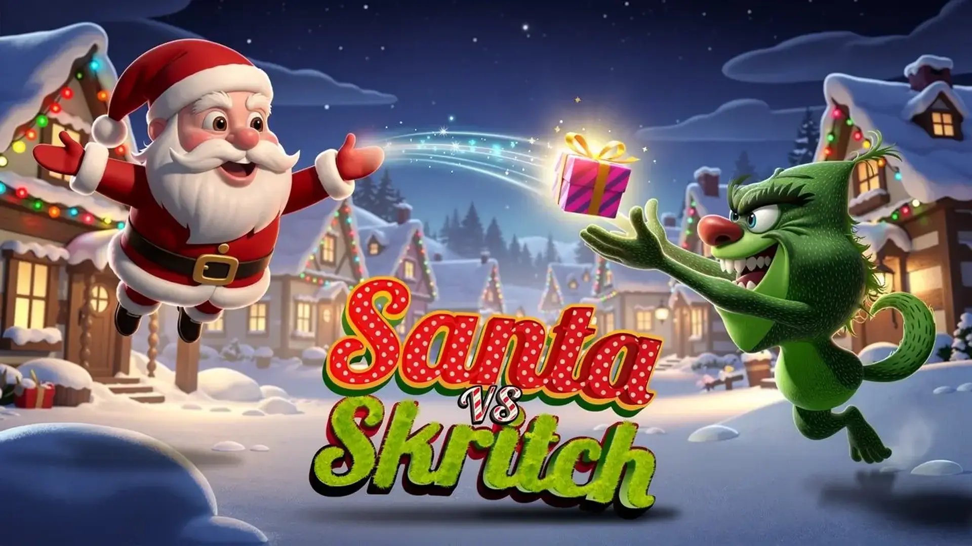 Santa vs Skritch - カオスなクリスマスサッカー対戦！友達とプレゼントを蹴り飛ばしてゴールを決めろ！ ゲーム