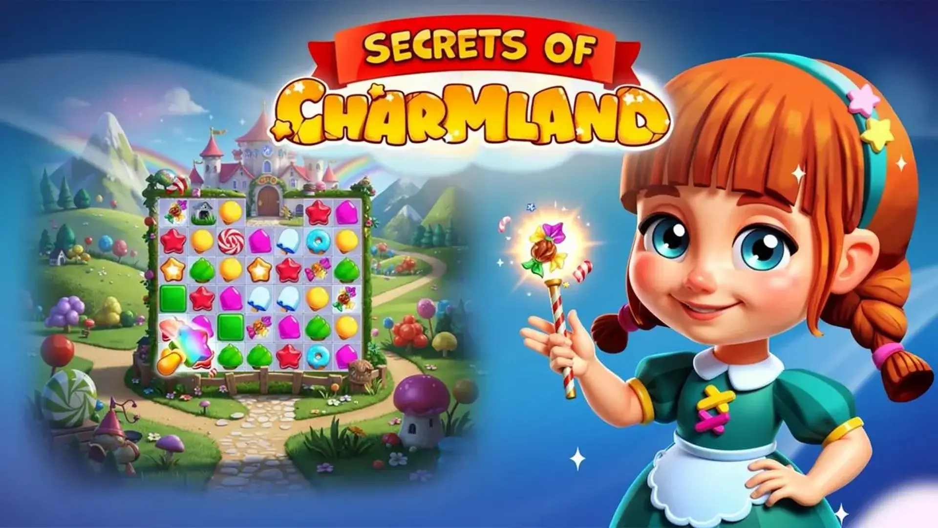 Secrets of Charmland - Соединяй сладости игра
