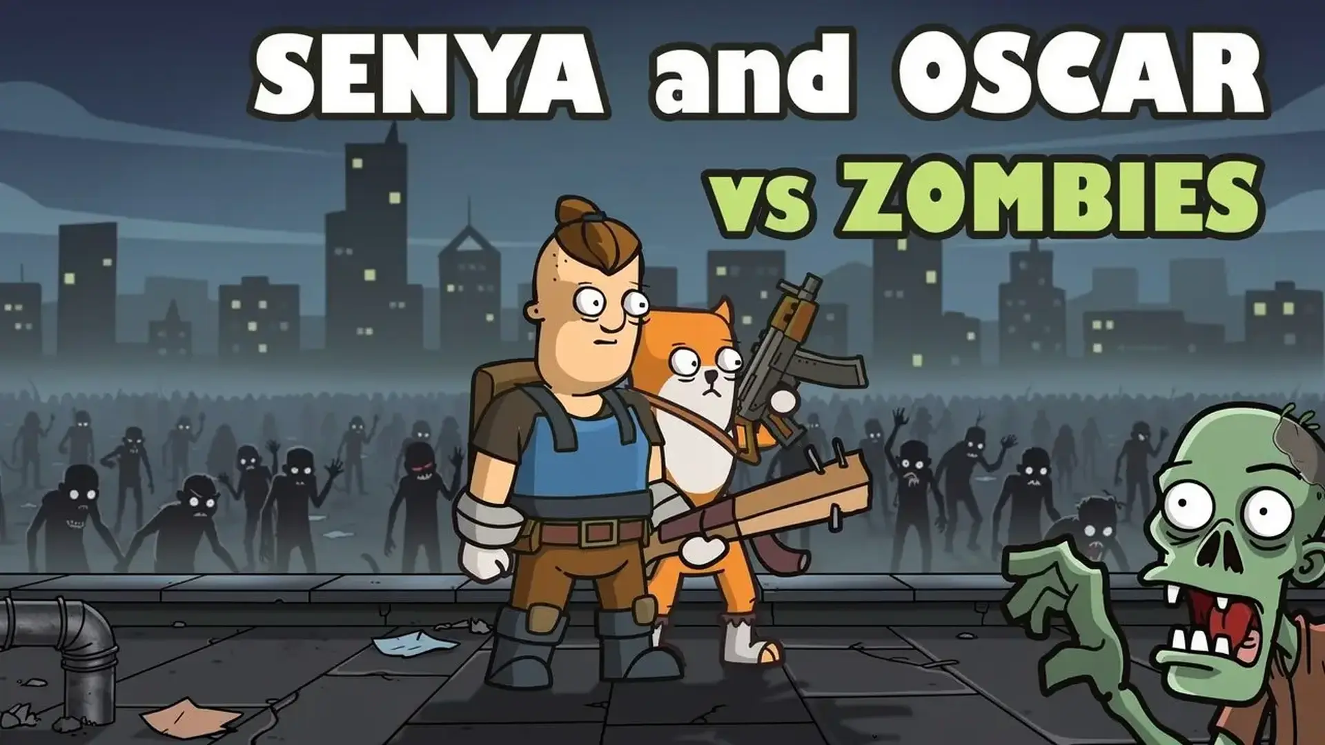 Senya and Oscar vs Zombies - RPG acción juego