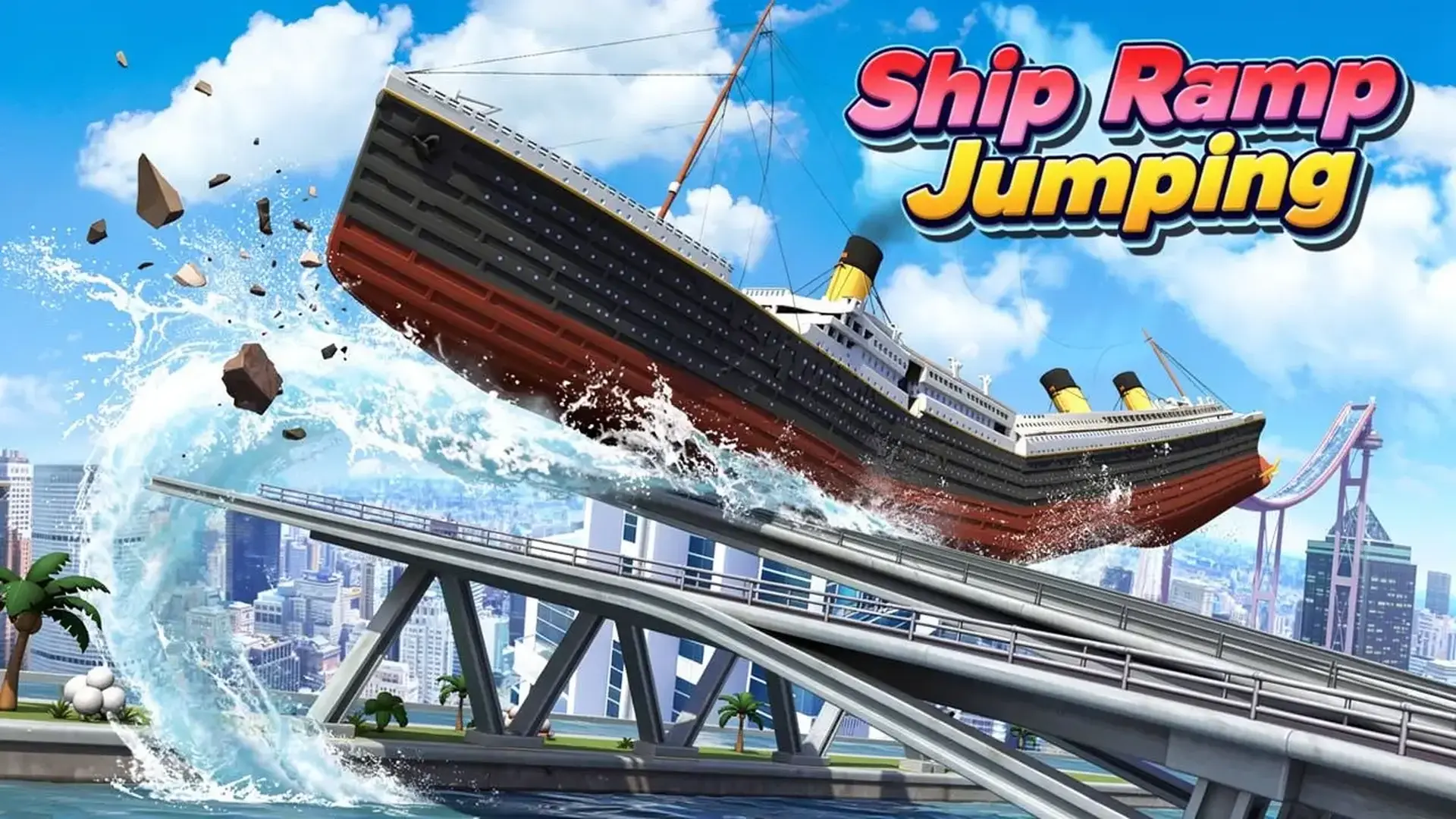 Ship Ramp Jumping - لعبة متعة تدمير السفن الأقصى