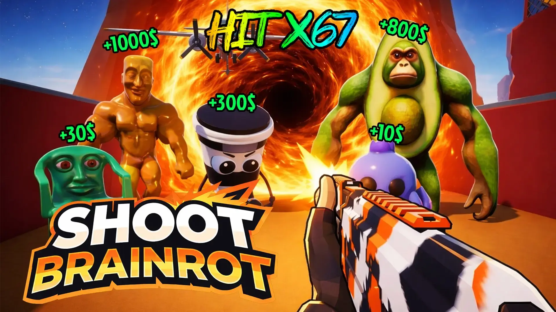 Shoot Brainrot - FPS caza surrealista juego