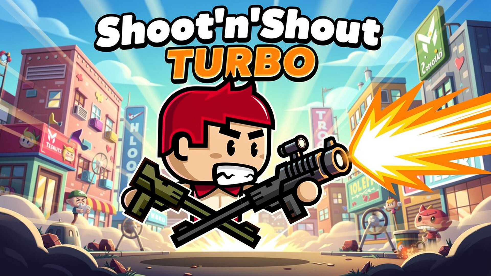 Shoot'n'Shout Turbo - 动作射击解谜合集：横扫汹涌的外星大军，挑战精妙的物理关卡，并在硬核钻石模式中拯救地球。 游戏
