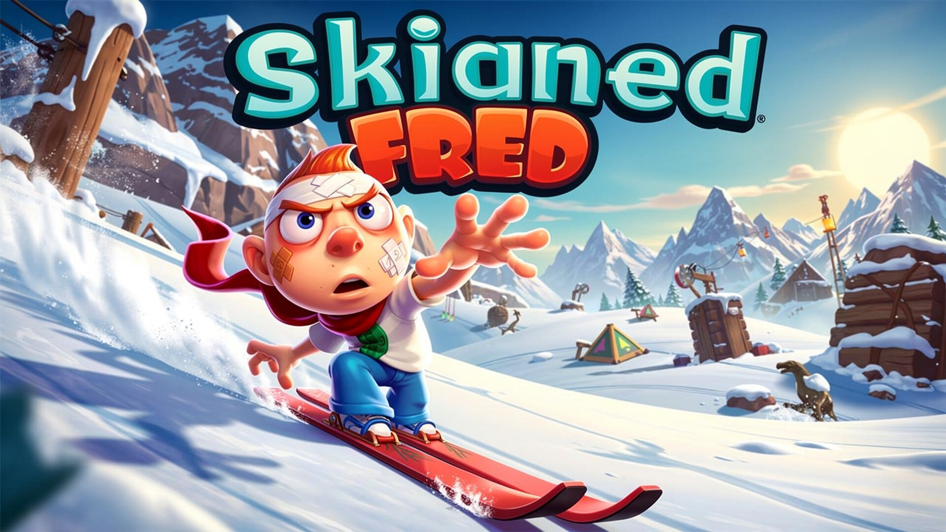 Skiing Fred - Carrera infinita en 3D juego